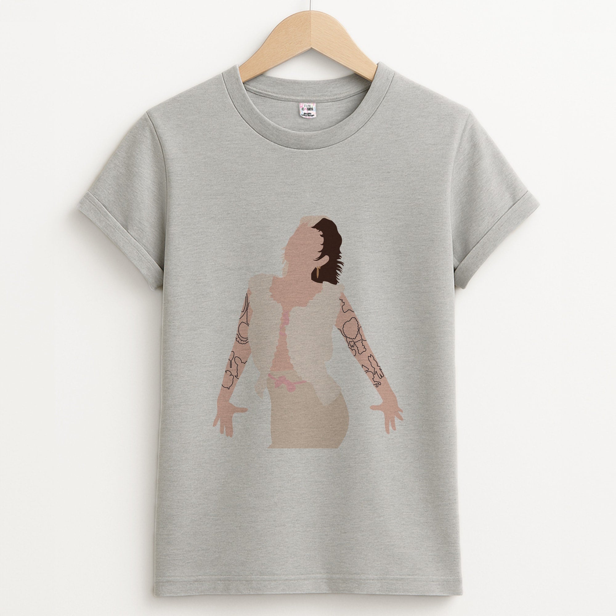 Hearts Unisex Grey T-Shirt