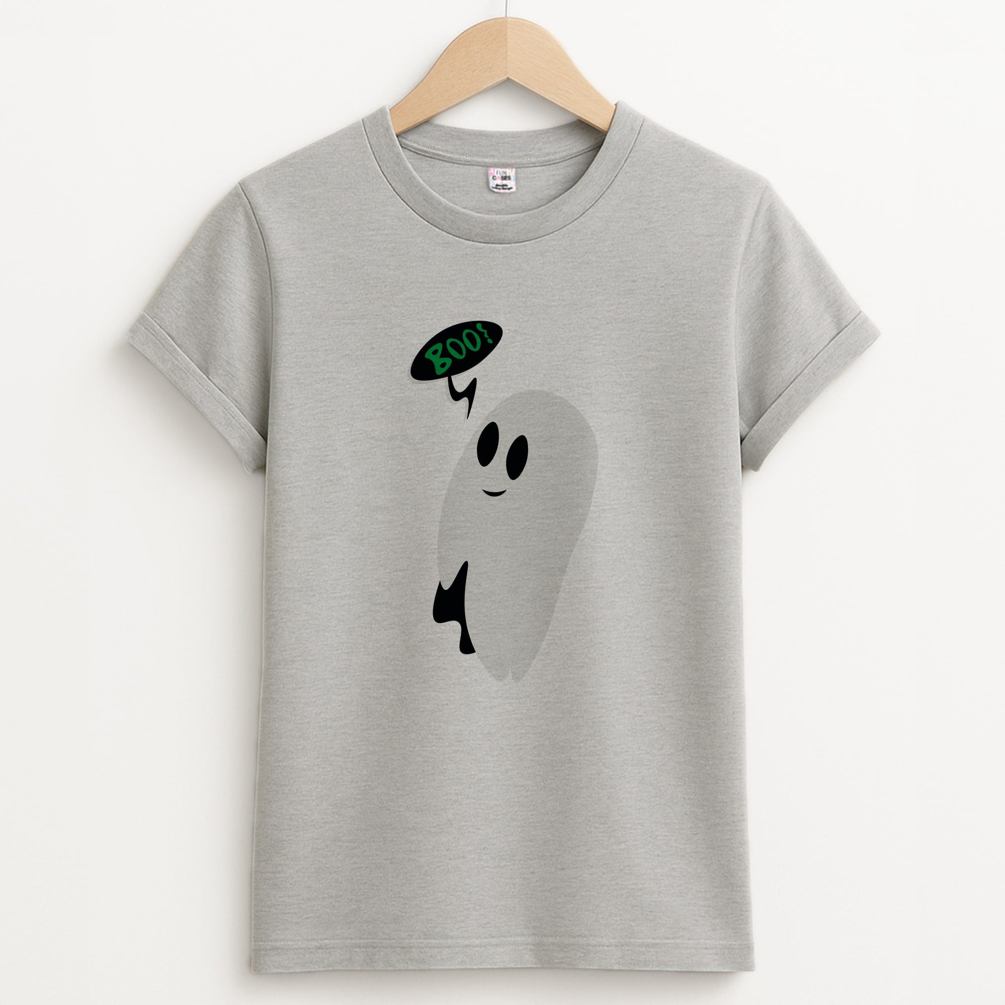 Halloween Pattern 2 Unisex Grey T-Shirt
