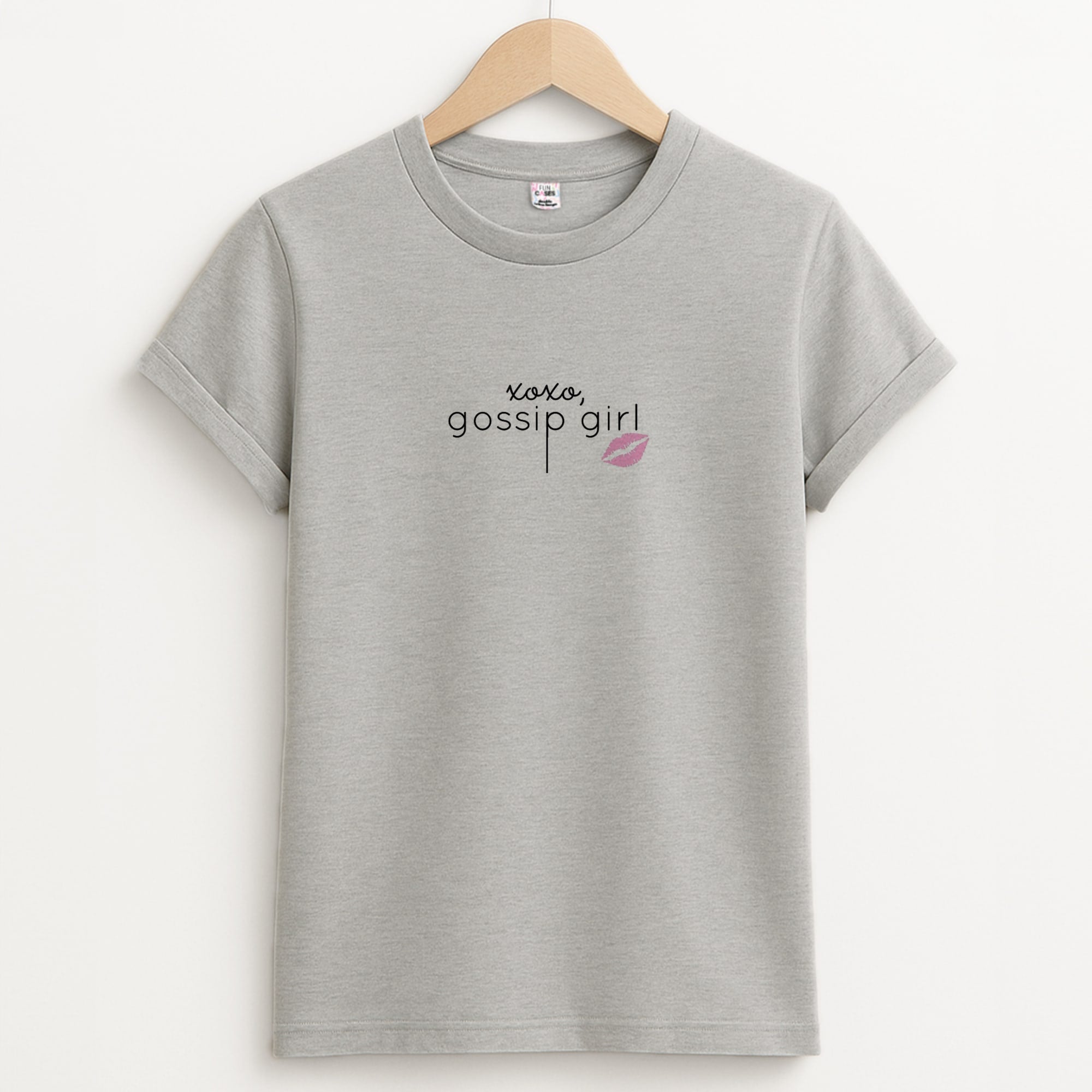 XOXO Gossip Unisex Grey T-Shirt