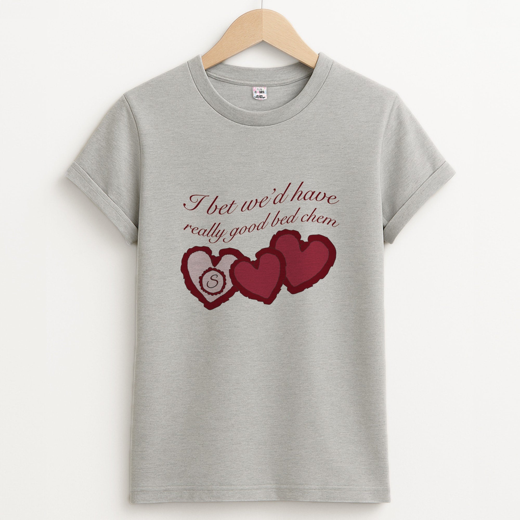 I Bet We'd Have Good Bed Chem Unisex Grey T-Shirt