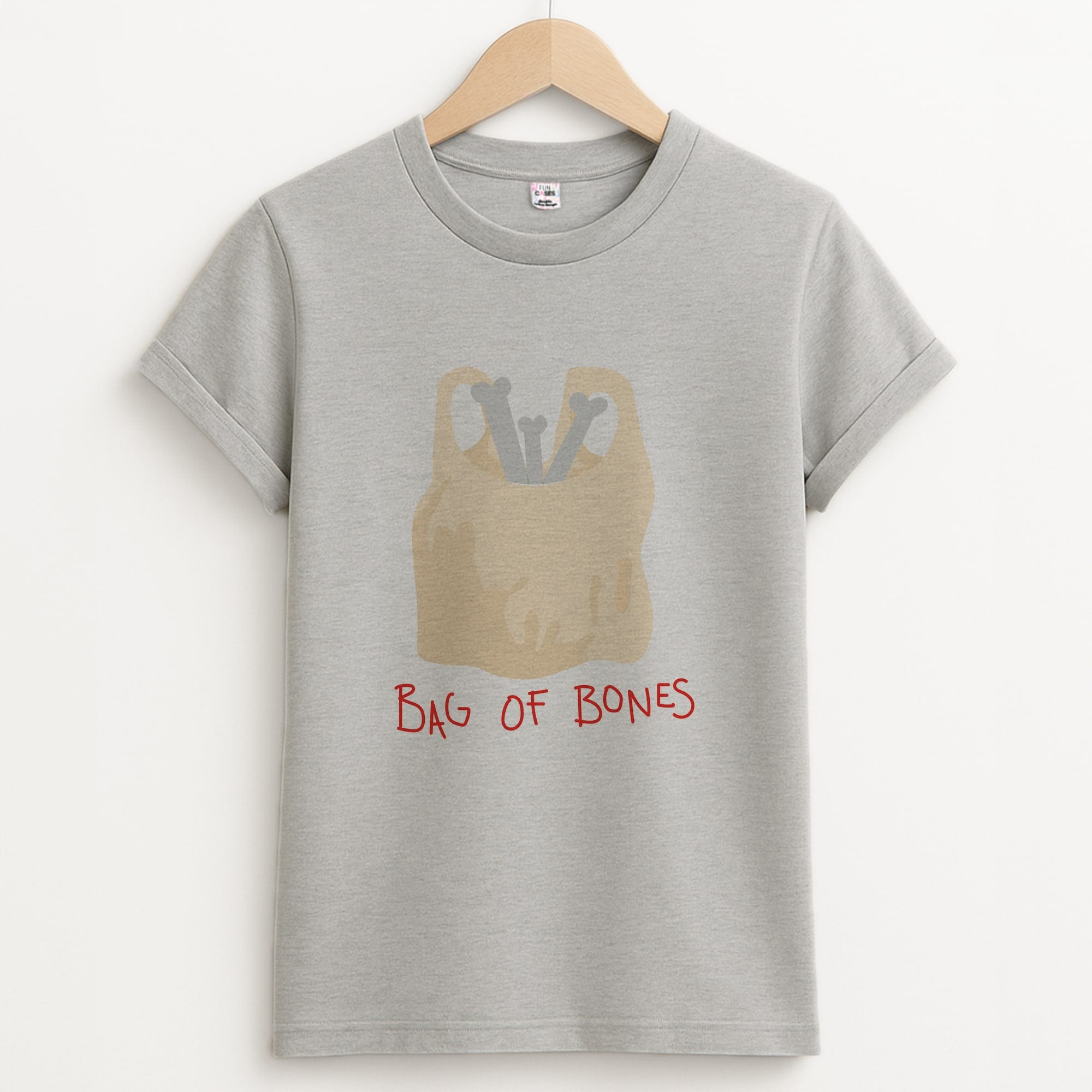 Bag Of Bones - Halloween Unisex Grey T-Shirt