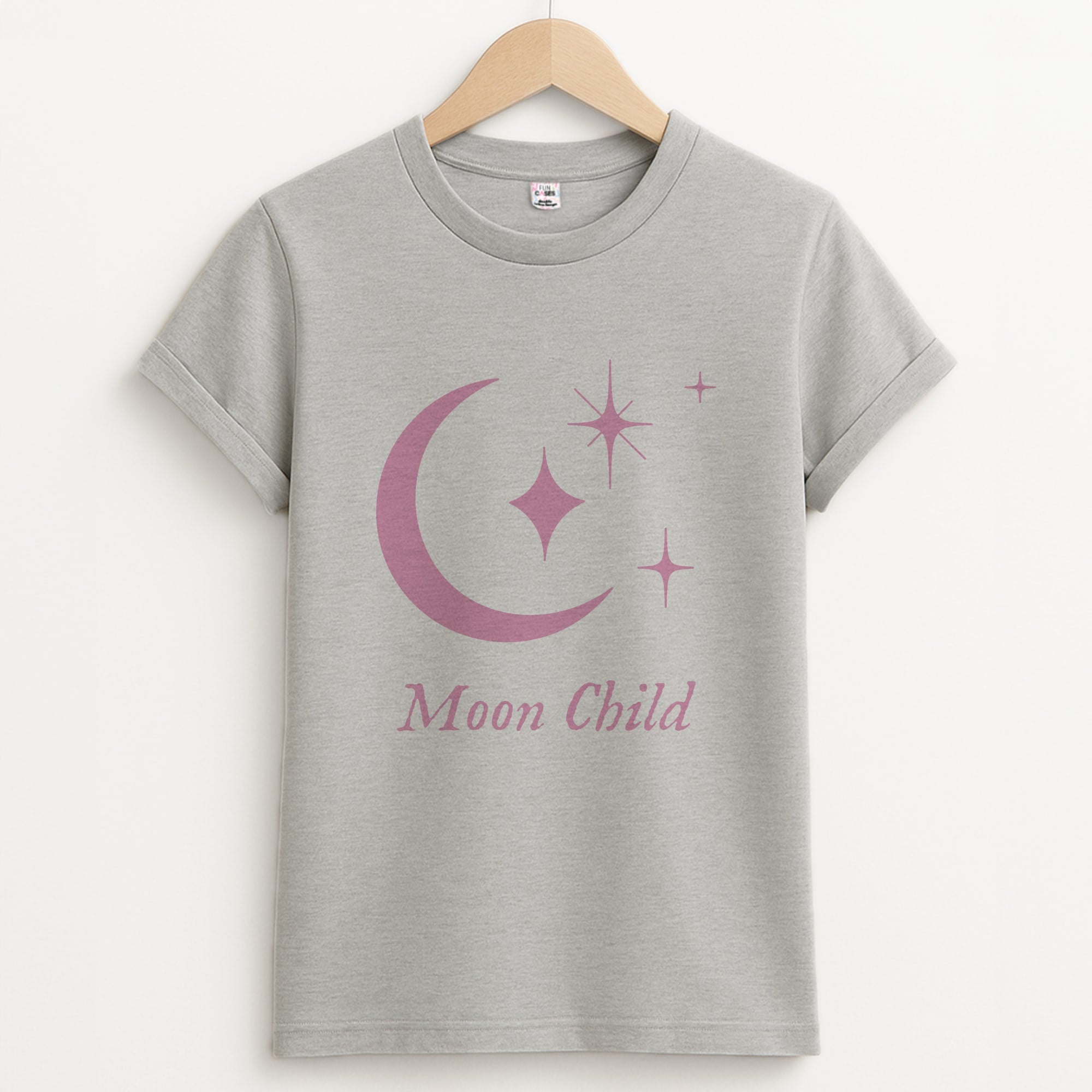 Moon Child Unisex Grey T-Shirt
