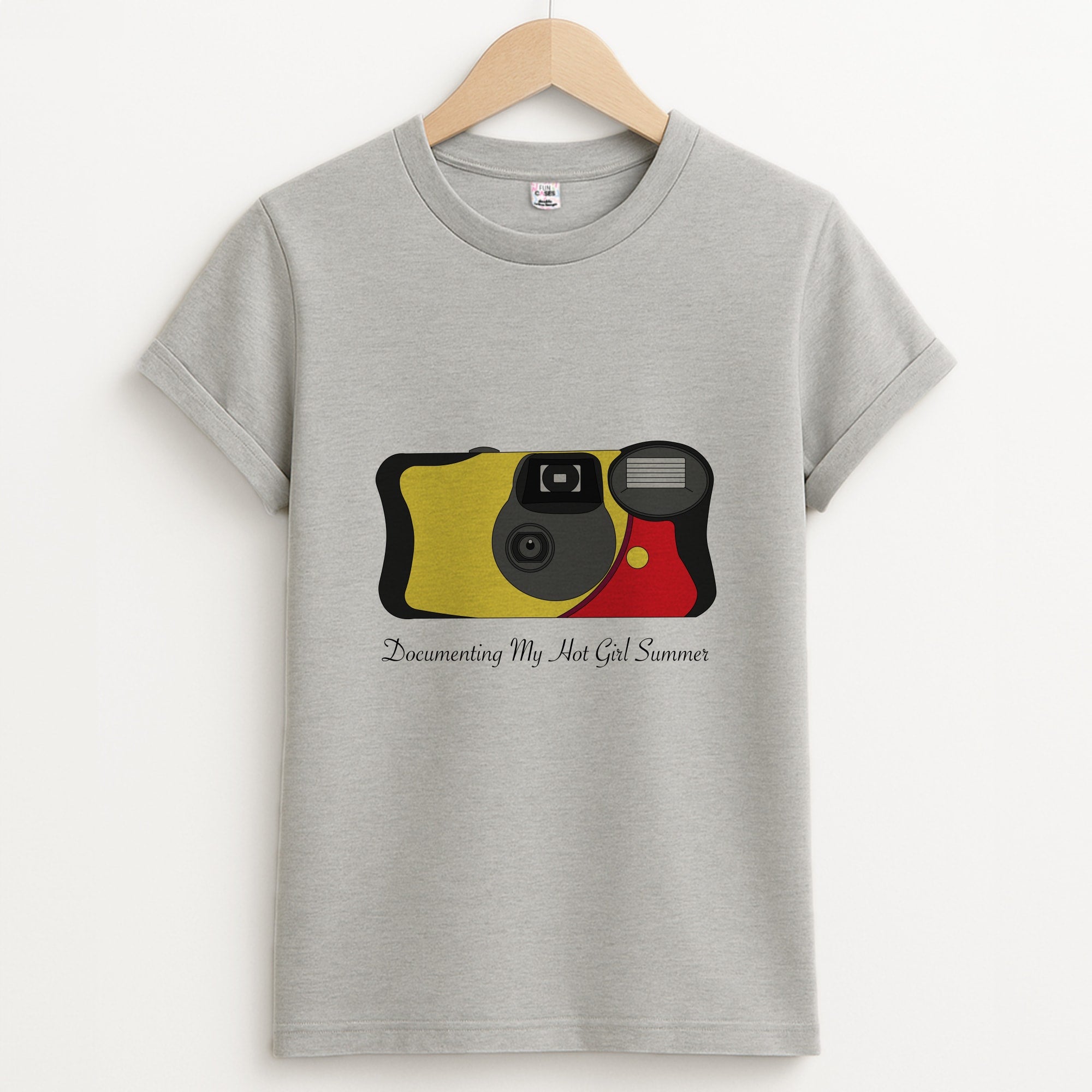 Documenting My Hot Girl Summer Camera Unisex Grey T-Shirt