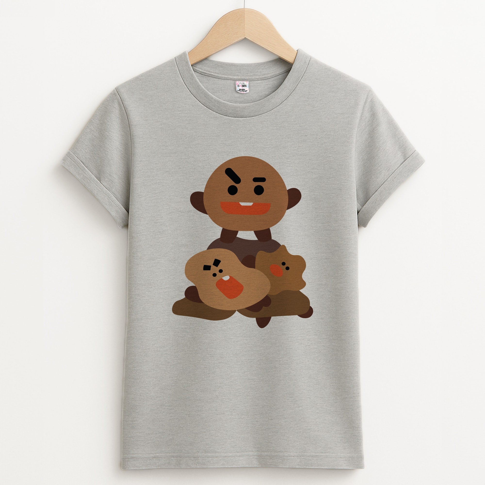 Shooky 21 - K Pop Unisex Grey T-Shirt