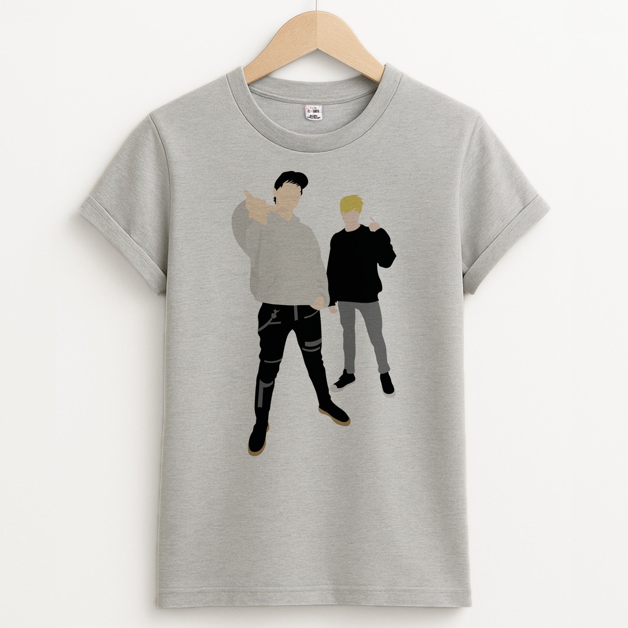 Standing - S & C Unisex Grey T-Shirt