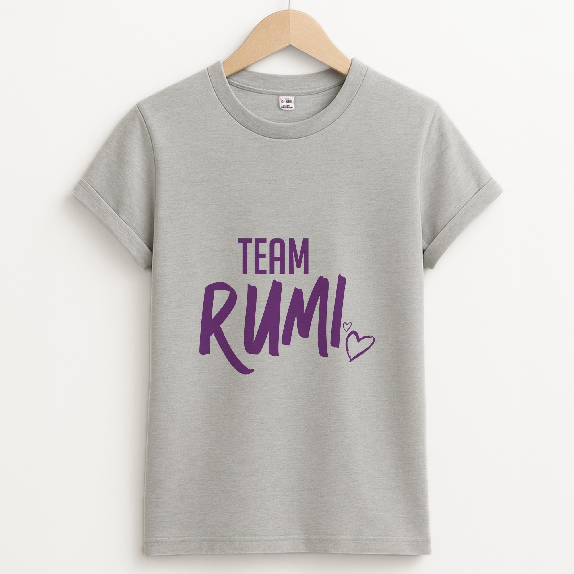 Team Rumi - Kpop Demon Hunters Grey Unisex T-Shirt