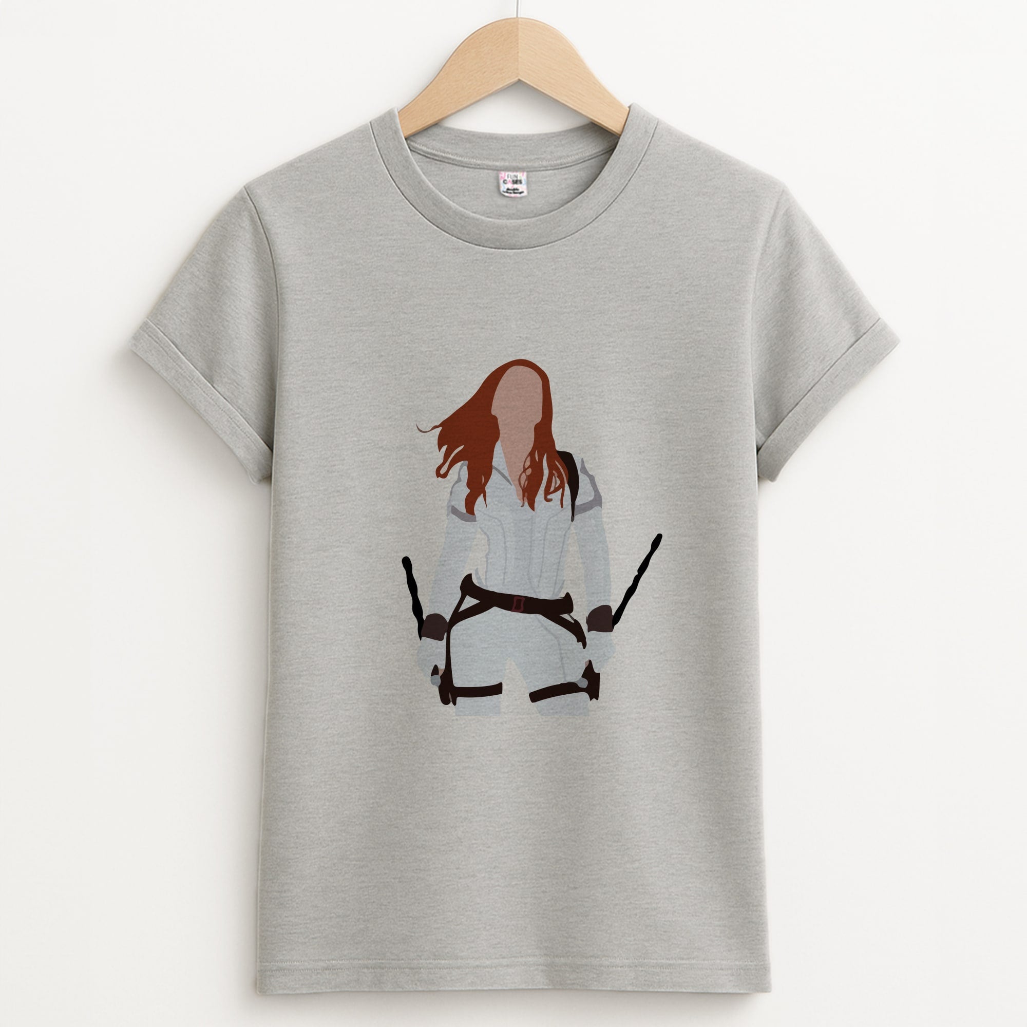 Black Widow Unisex Grey T-Shirt
