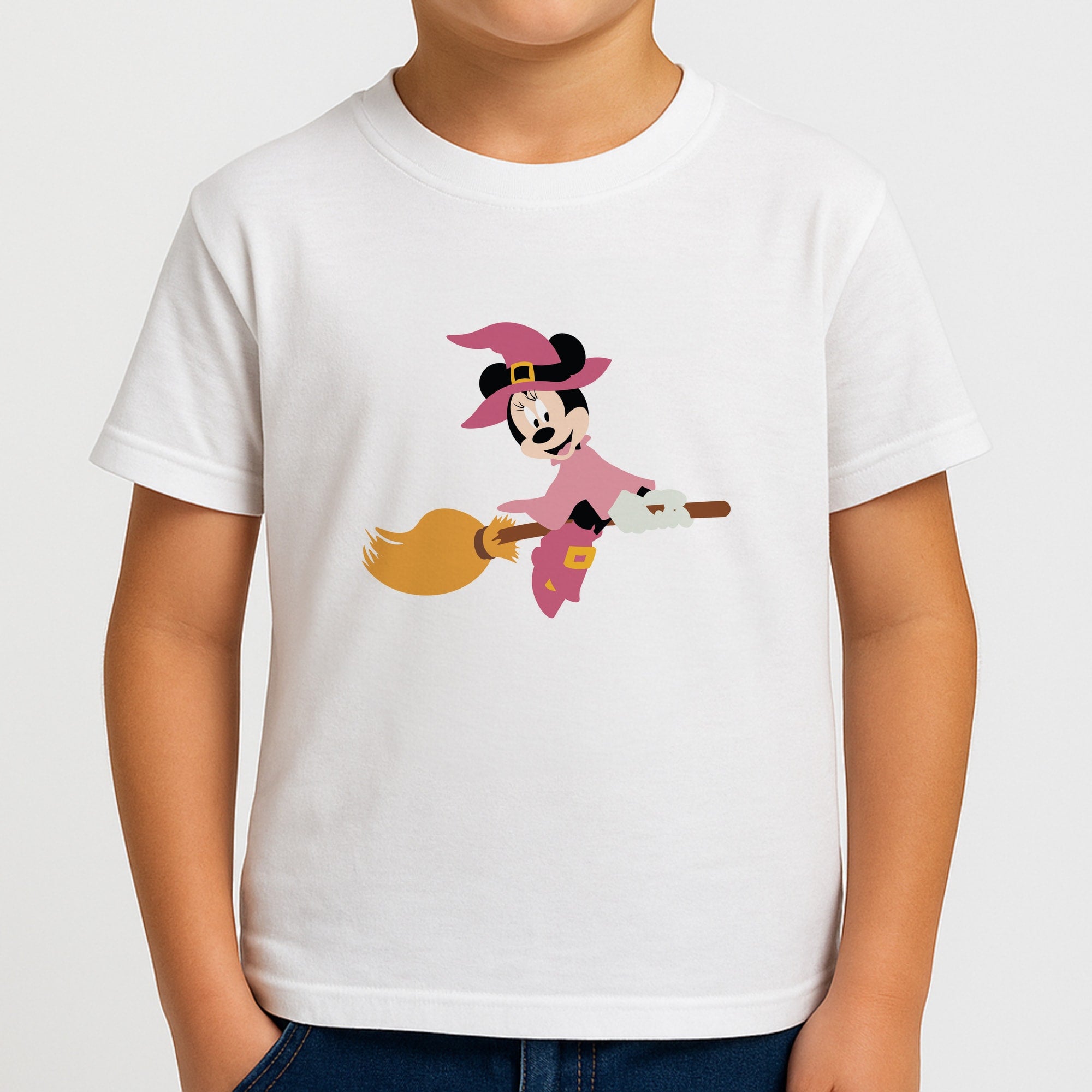 Witch Female Mouse Halloween Boys T-Shirt