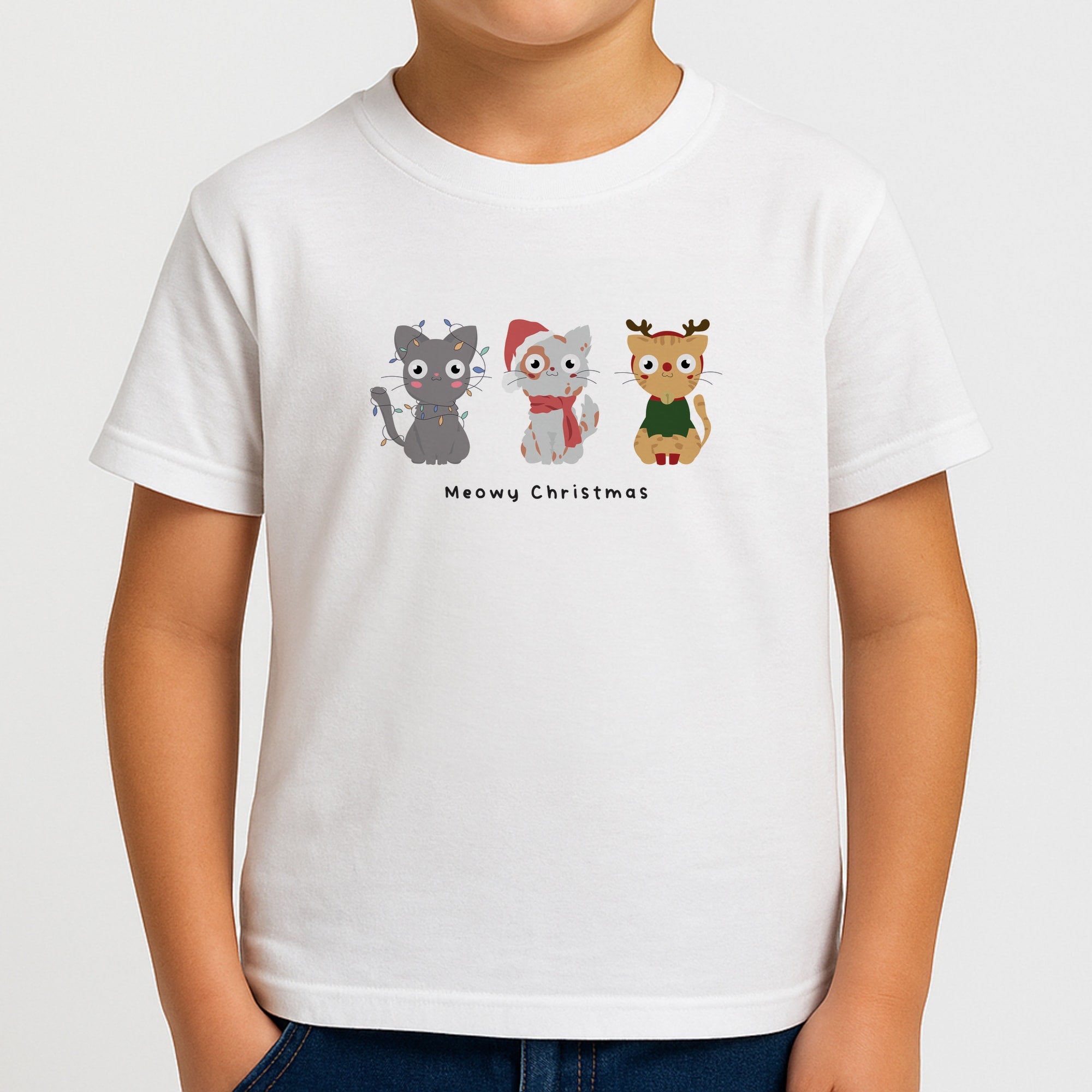 Meowy Christmas  Boys T-Shirt