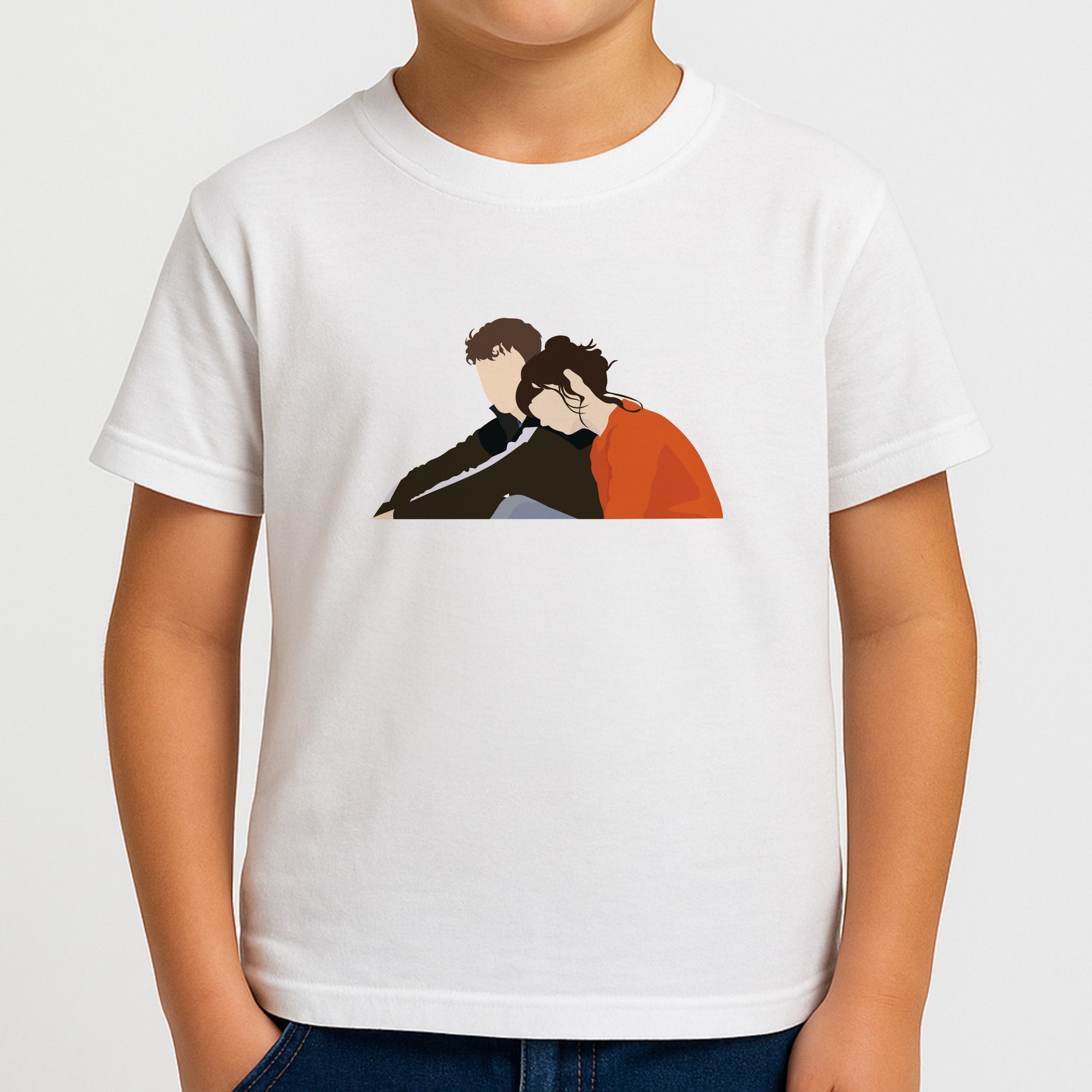 Marianne Resting On Connell Boys T-Shirt