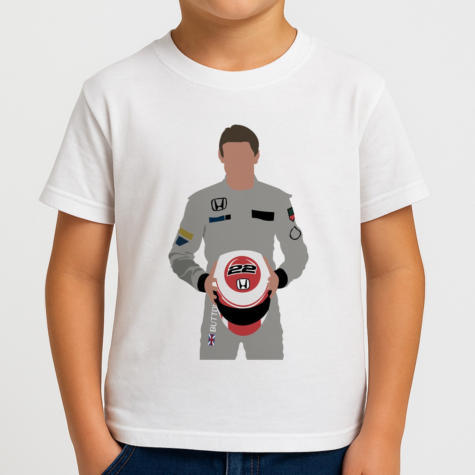 Button - F1 Boys T-Shirt