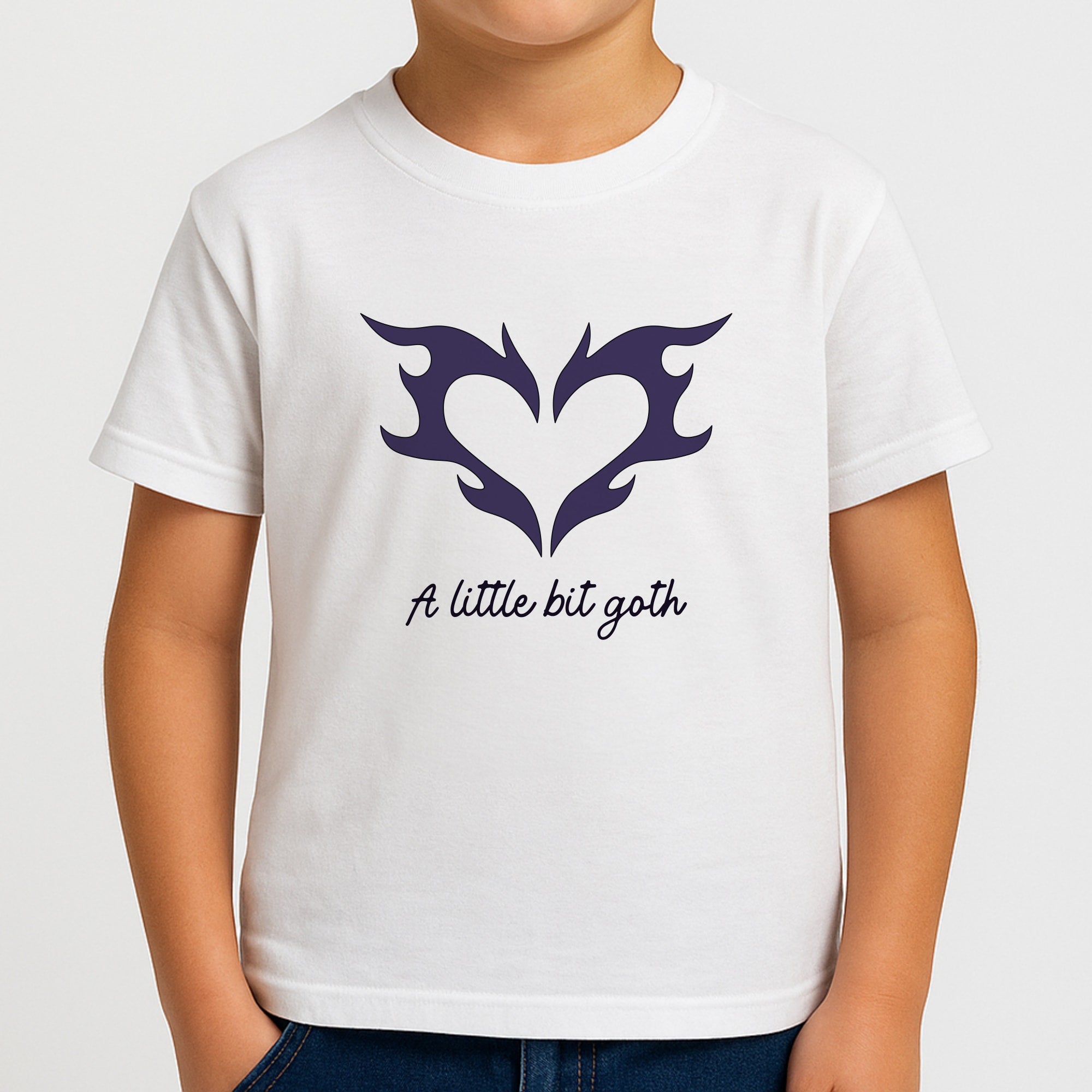 A Little Bit Goth Purple Boys T-Shirt