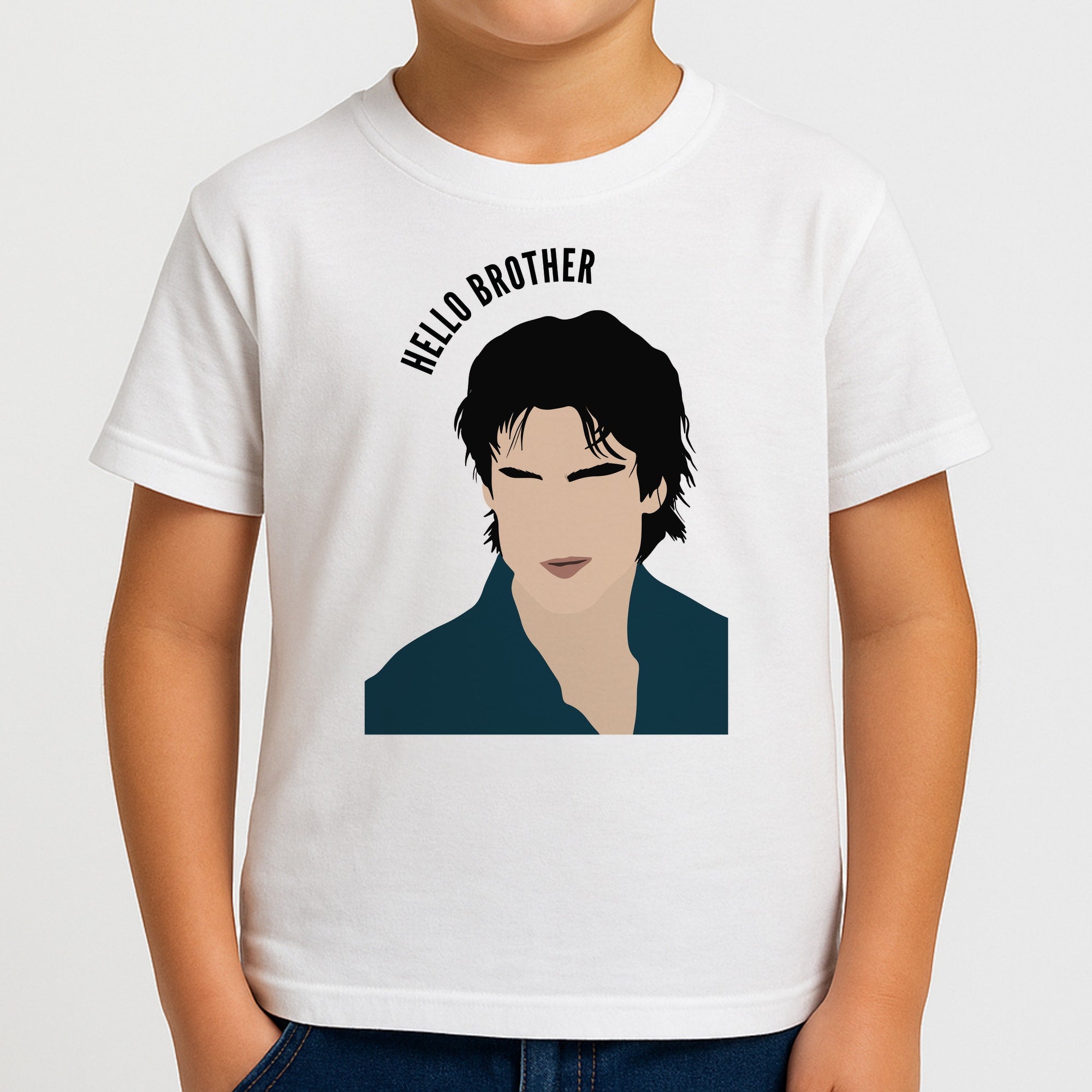 Hello Brother Cartoon - VD Kids T-Shirt