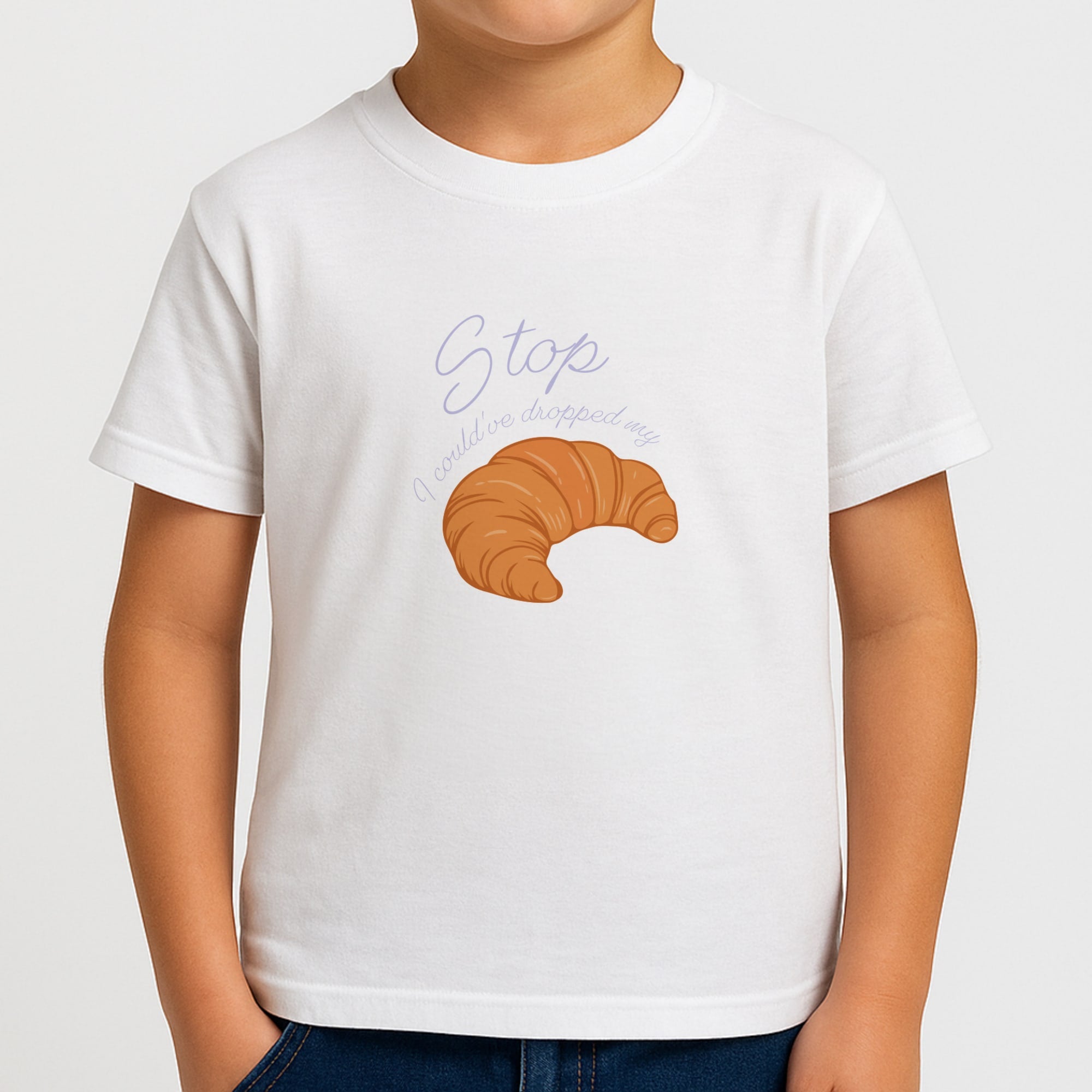 Stop I Could Have Dropped My Croissant - TikTok Boys T-Shirt