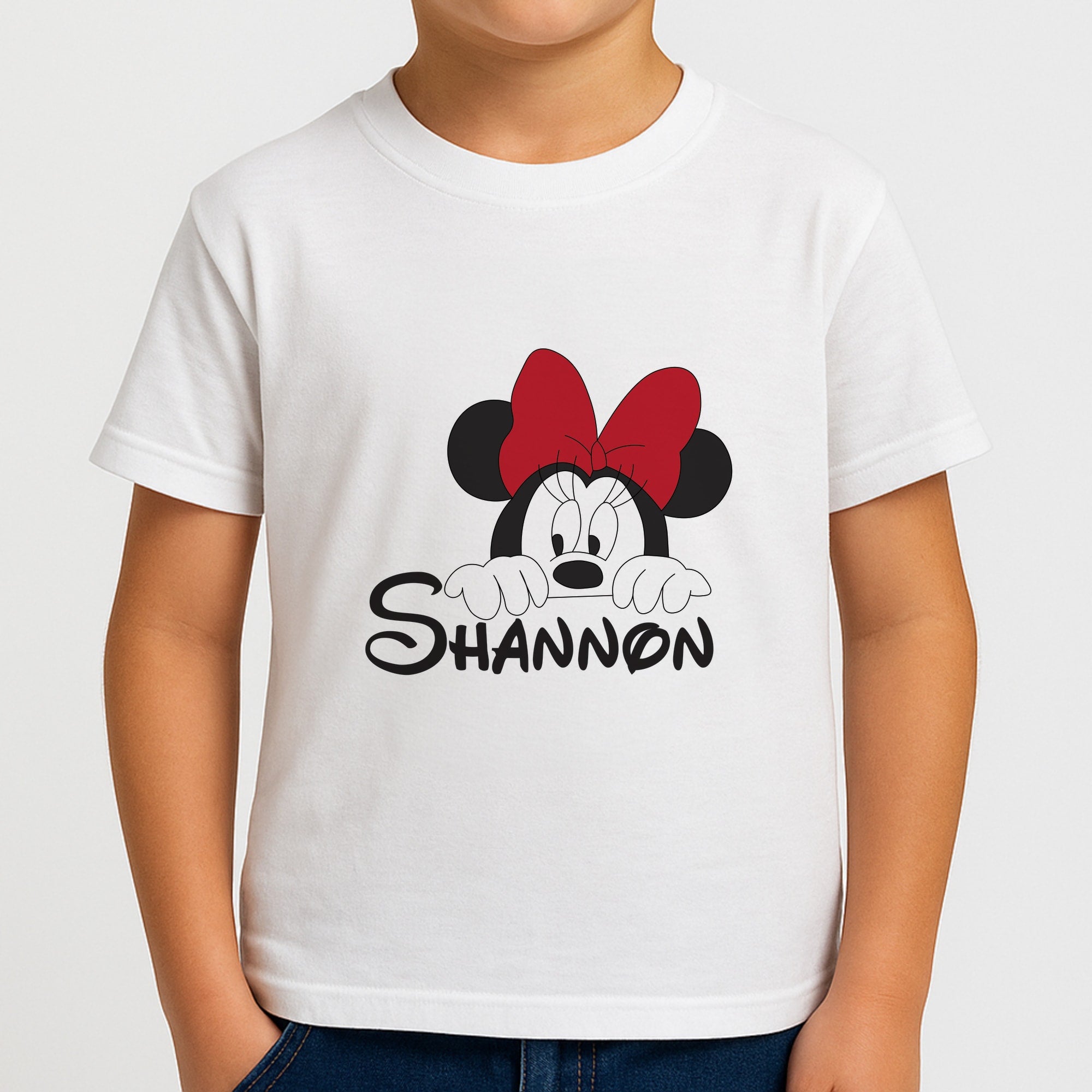Minnie Mouse - Personalised Fairytale Boys T-Shirt