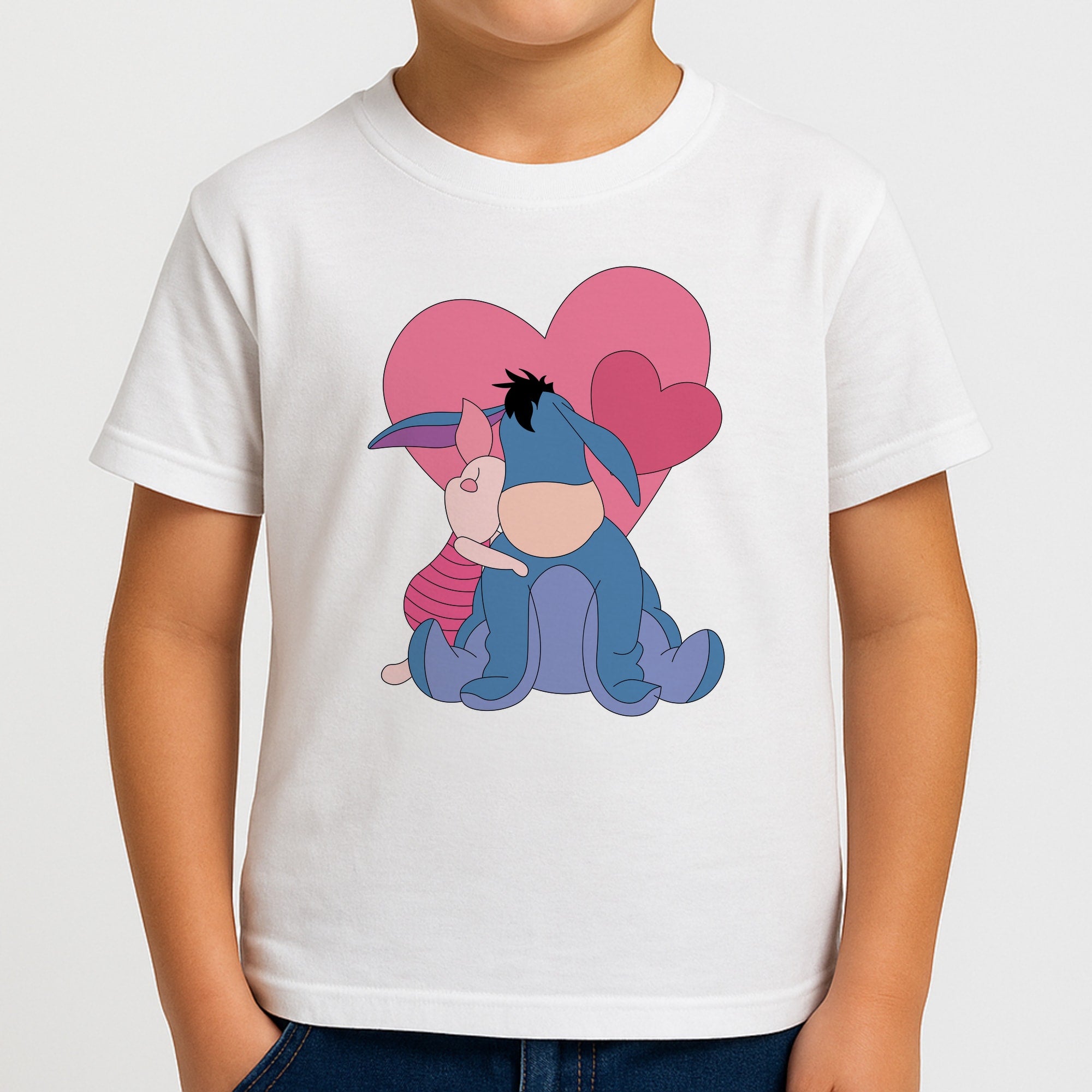 Donkey and Pig Valentine's Kids T-Shirt