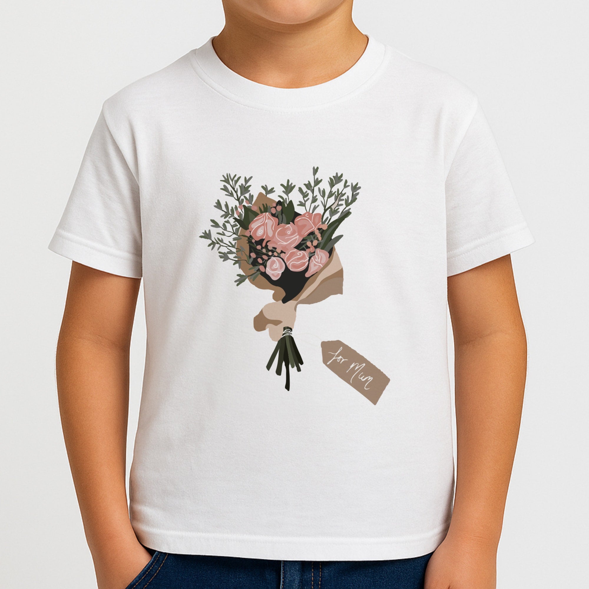 Mum Bouquet - Mother's Day Boys T-Shirt