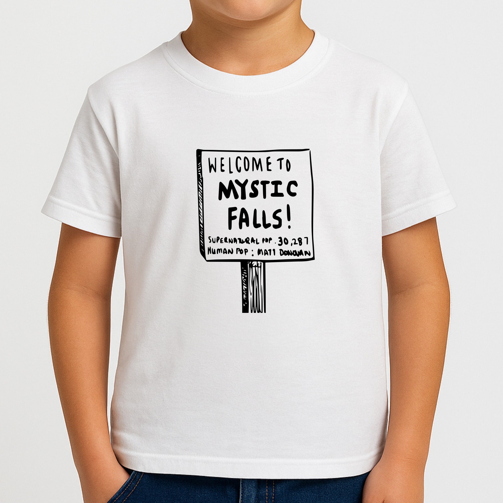 Welcome to Mystic Falls - VD Boys T-Shirt