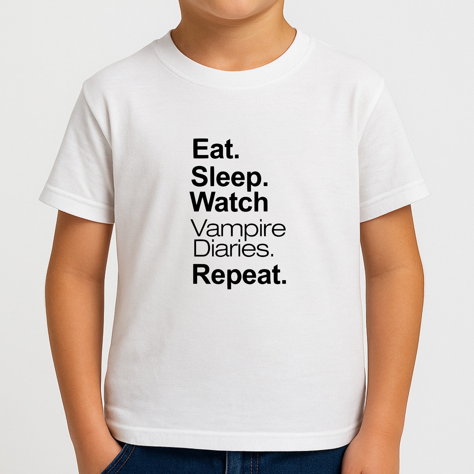 Eat Sleep Watch VPD Repeat Boys T-Shirt