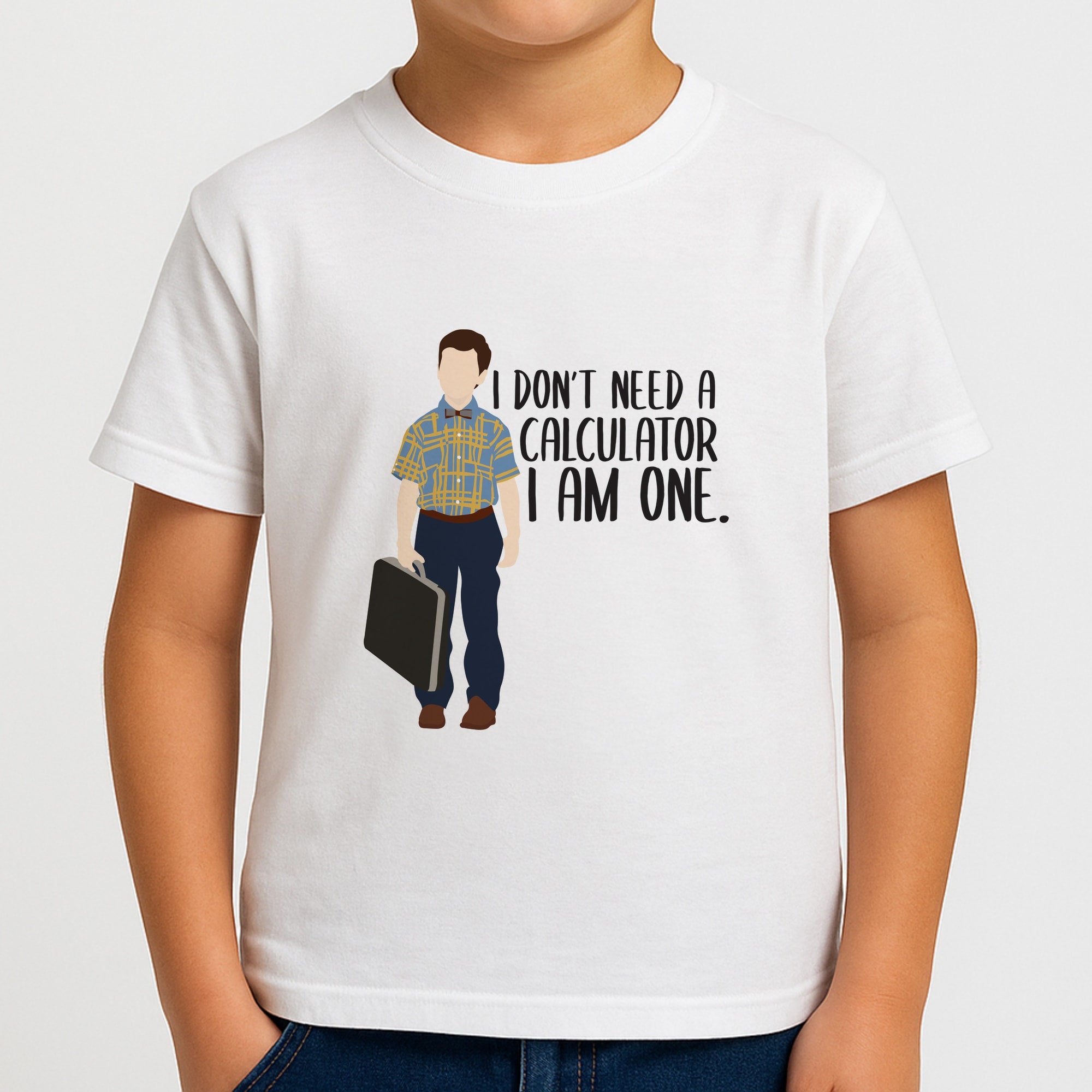 I Don't Need A Calculator - Sheldon Boys T-Shirt