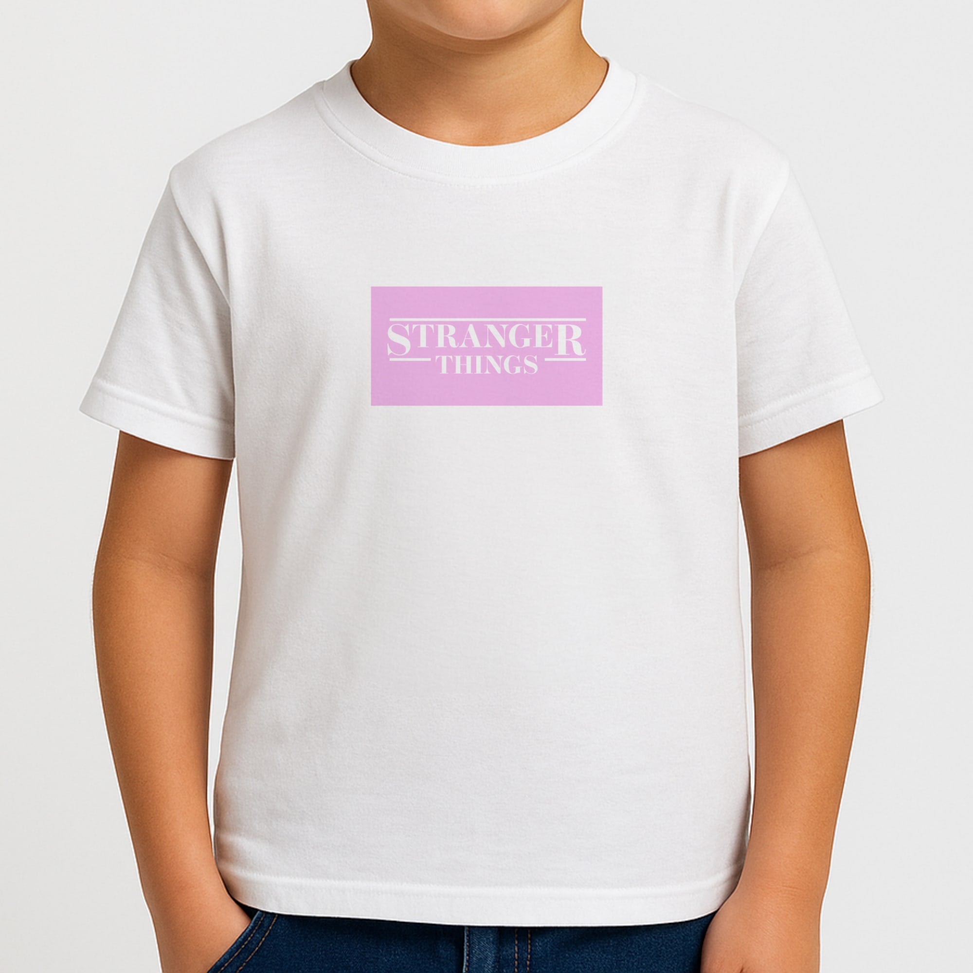 Pink Galaxy Stranger Boys T-Shirt