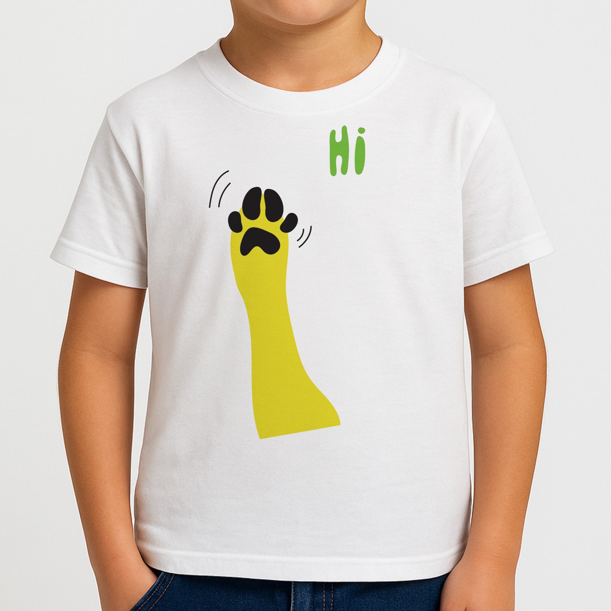 Hi - Dog Patterns Kids T-Shirt