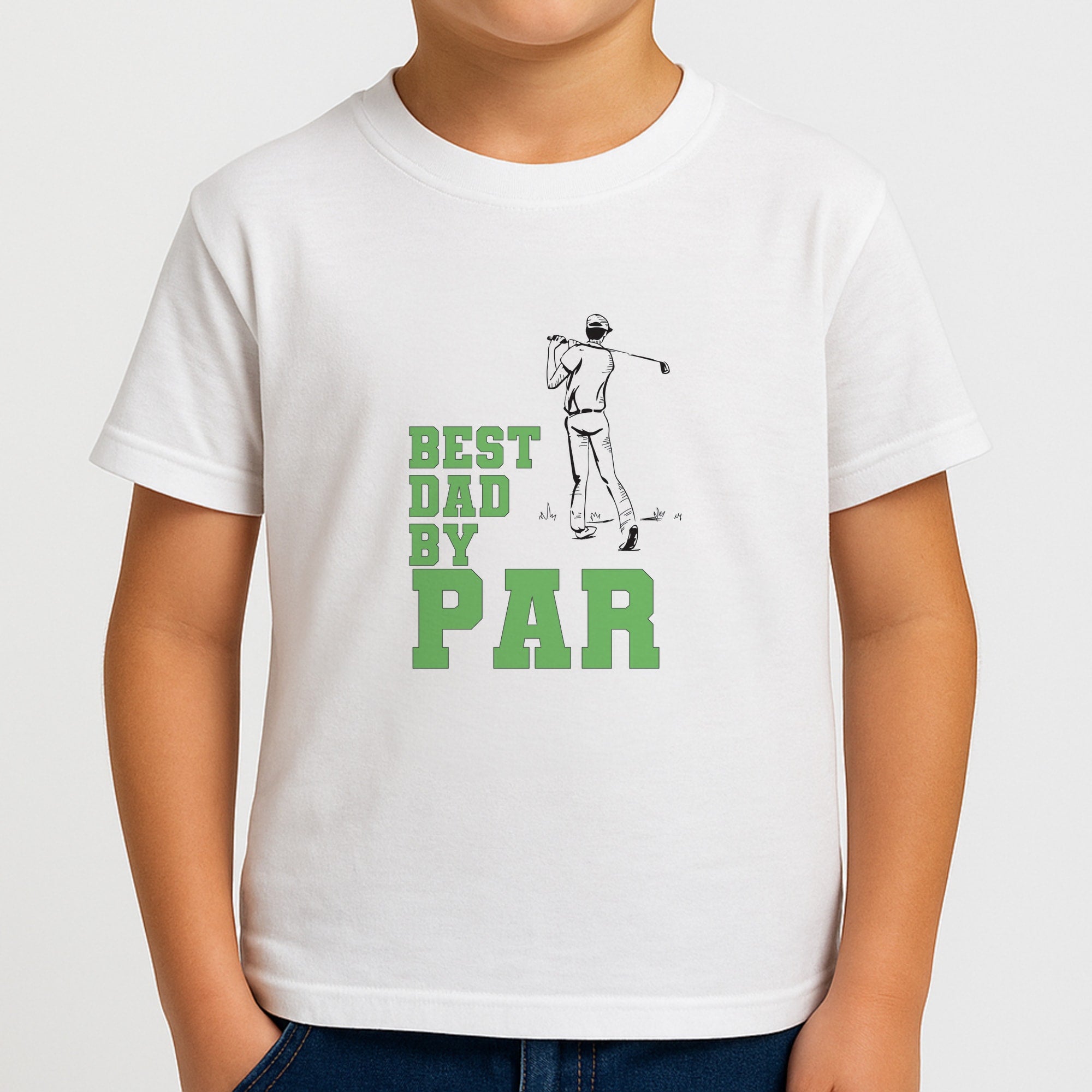 Best Dad By Par - Fathers Day Kids T-Shirt