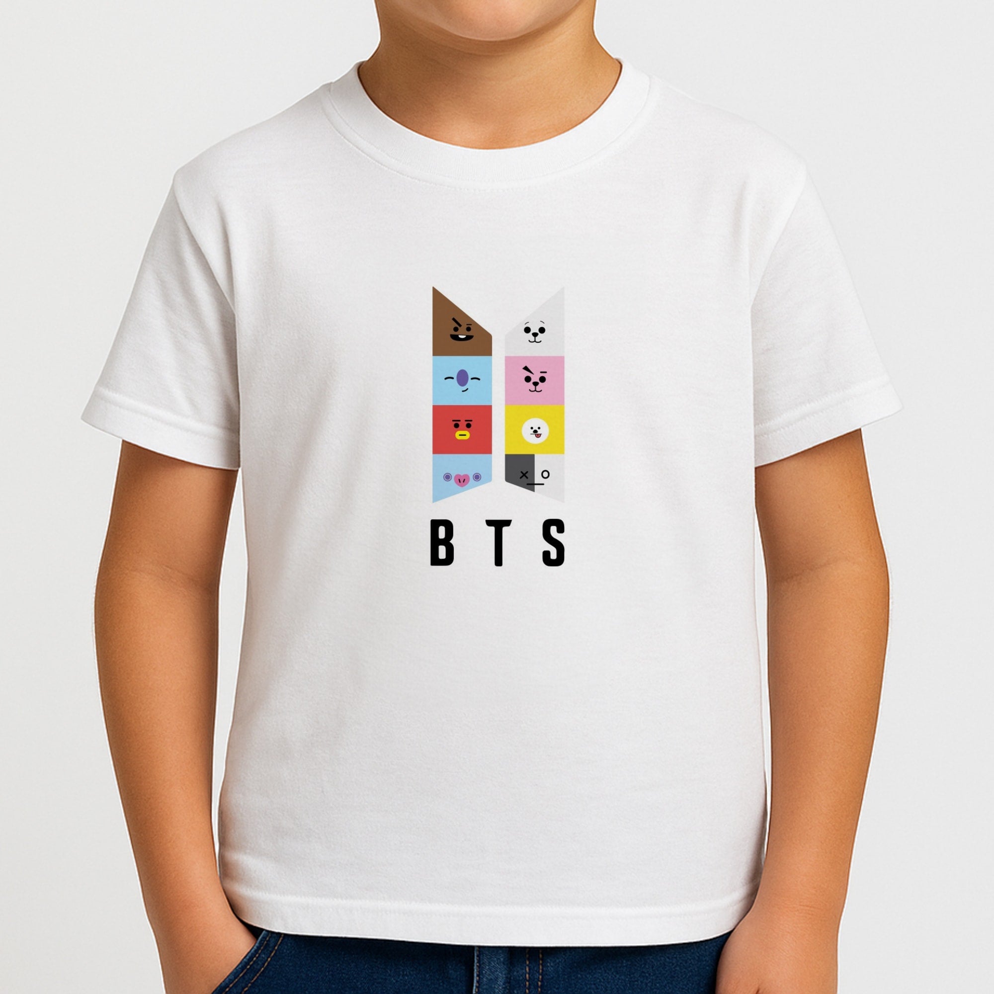 BT21 K-Pop Band Logo Boys T-Shirt