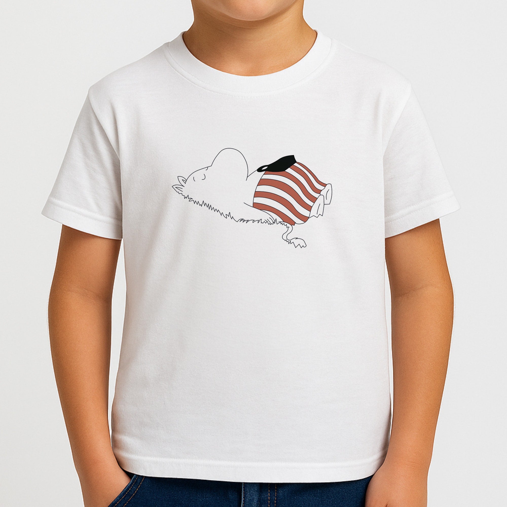 Moom On Grass Boys T-Shirt