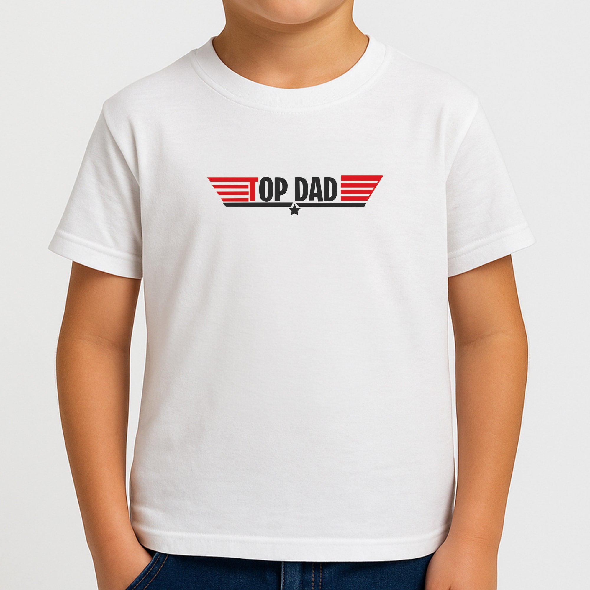 Top Dad- Fathers Day Boys T-Shirt