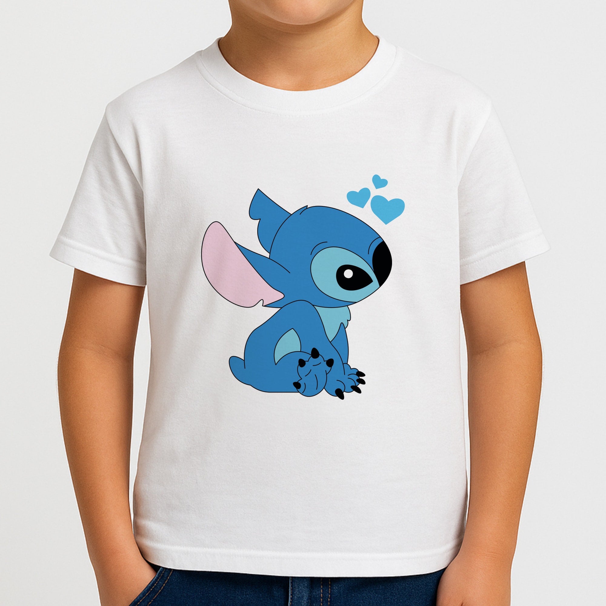 Blue Hearts Alien Blue Valentine's Boys T-Shirt