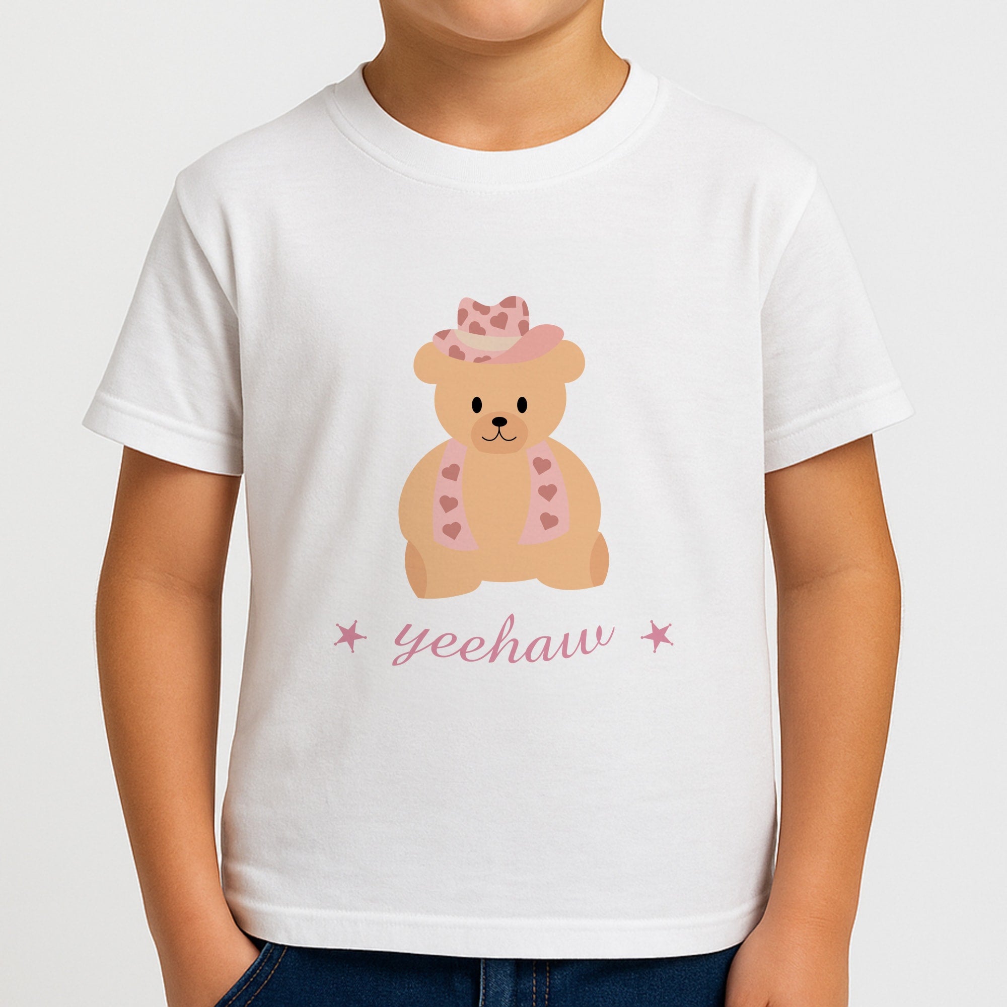 Yeehaw Teddy Bear Boys T-Shirt