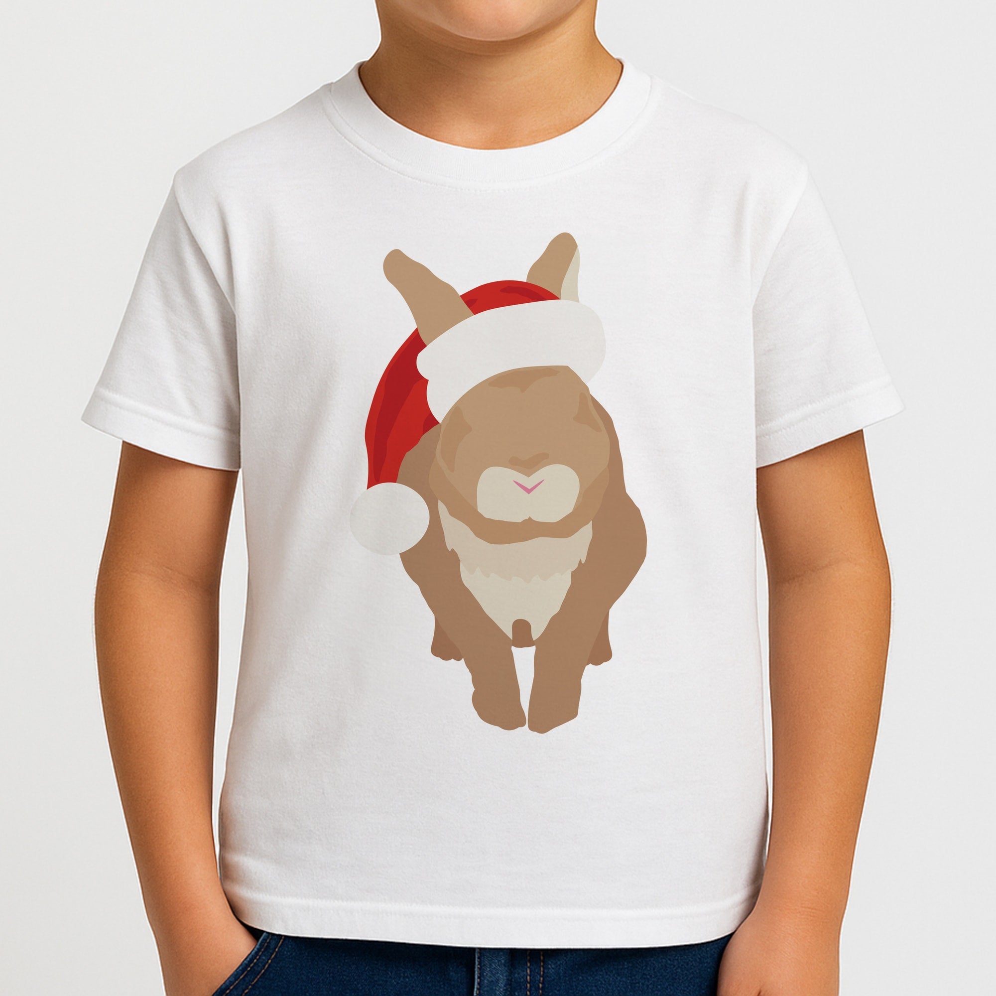 Rabbit Christmas Ears Boys T-Shirt