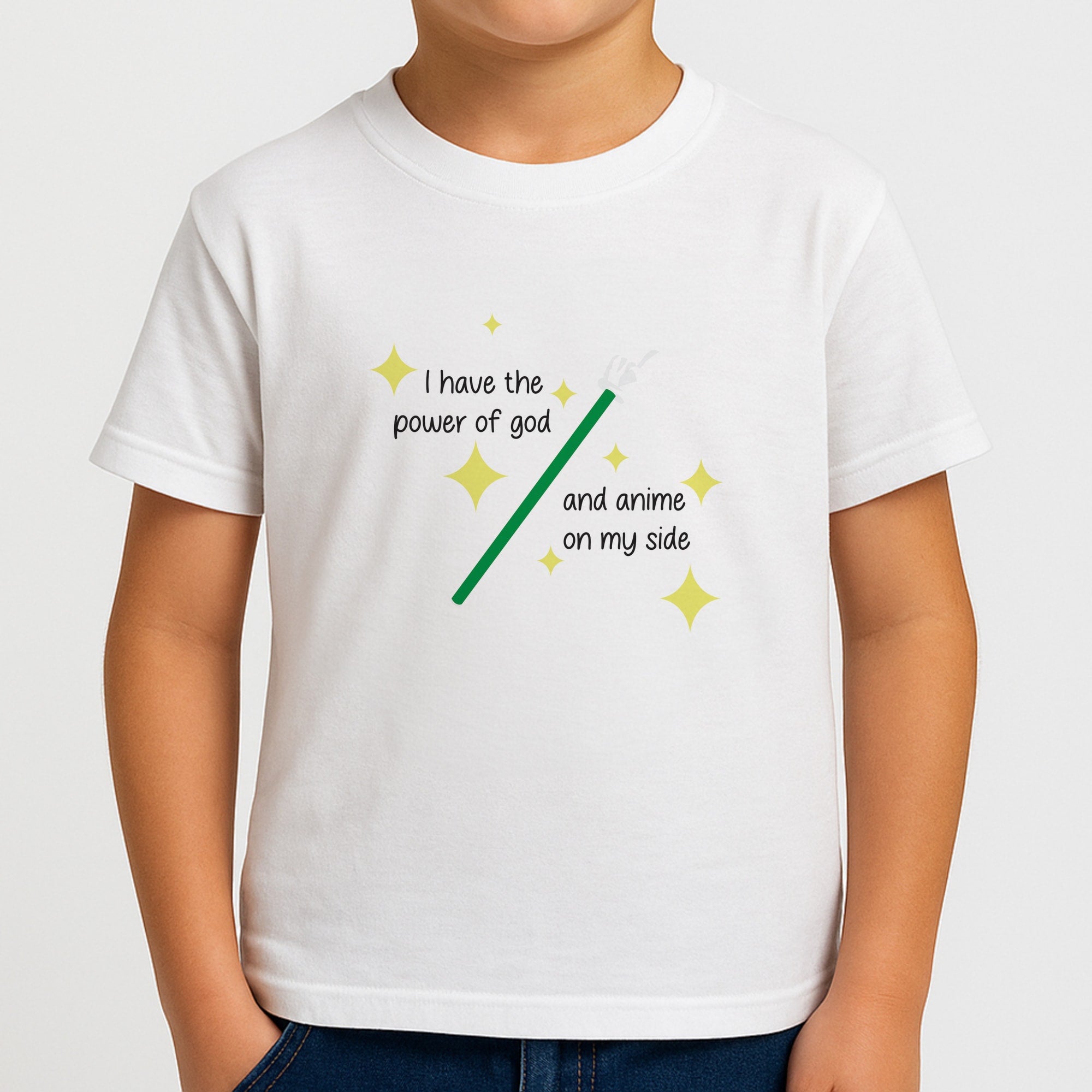 I Have The Power Of God And Anime On My Side - Memes Boys T-Shirt