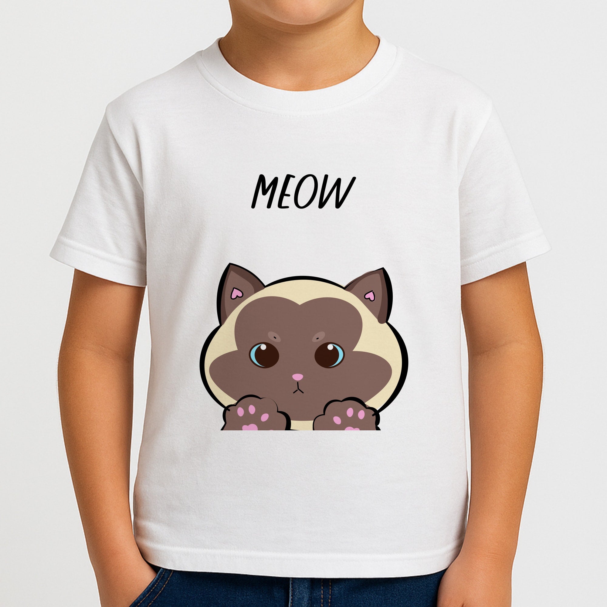 Meow Green - Cats Boys T-Shirt