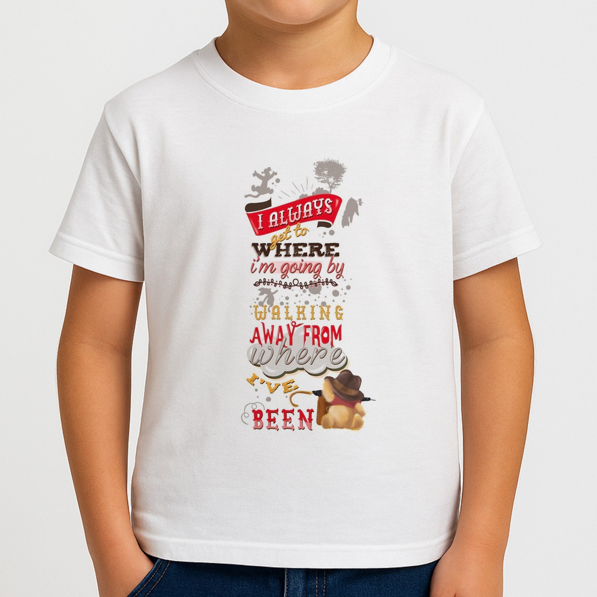 I Always Get Where I'm Going - Winnie Quote Boys T-Shirt