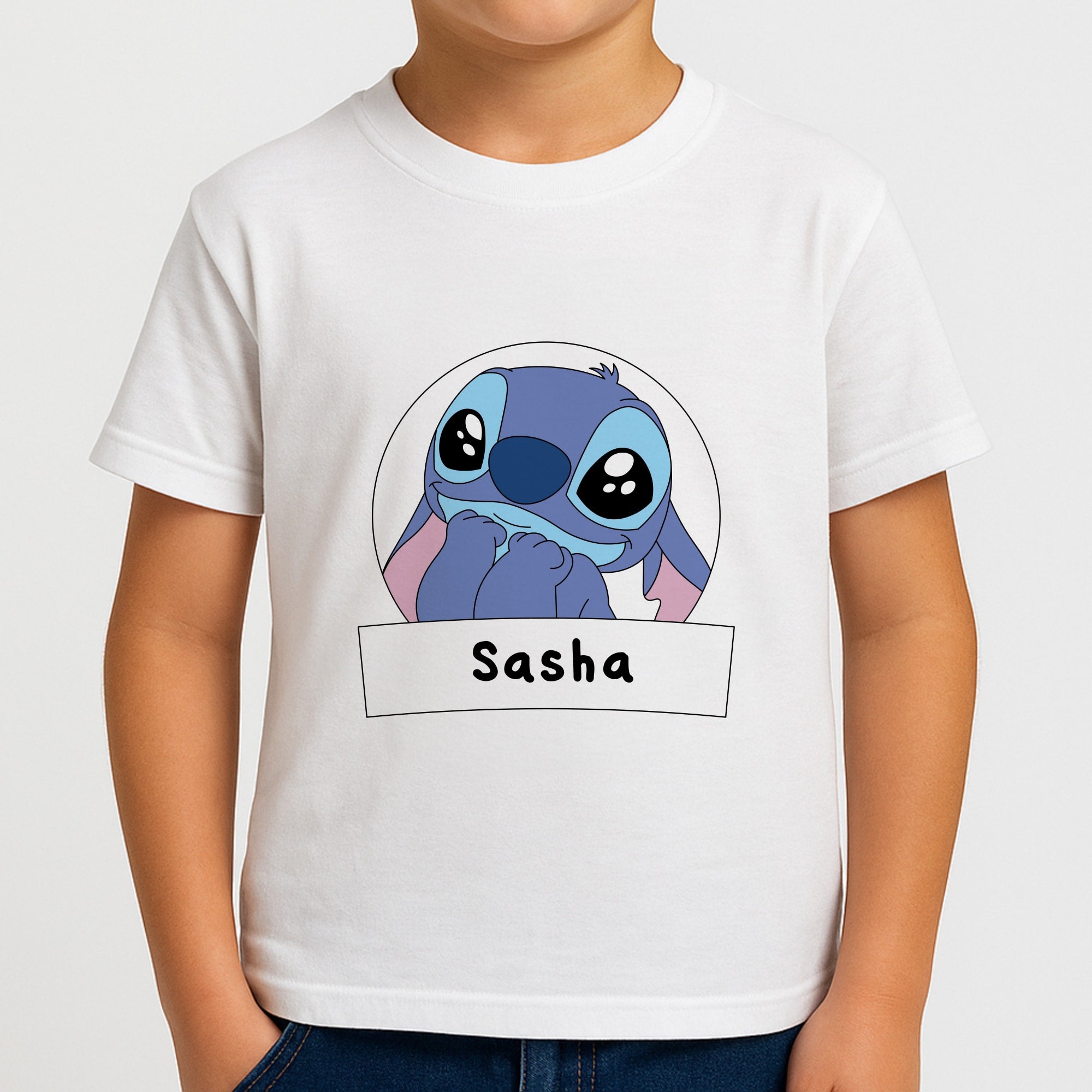 Personalised Cute Blue Alien Boys T-Shirt