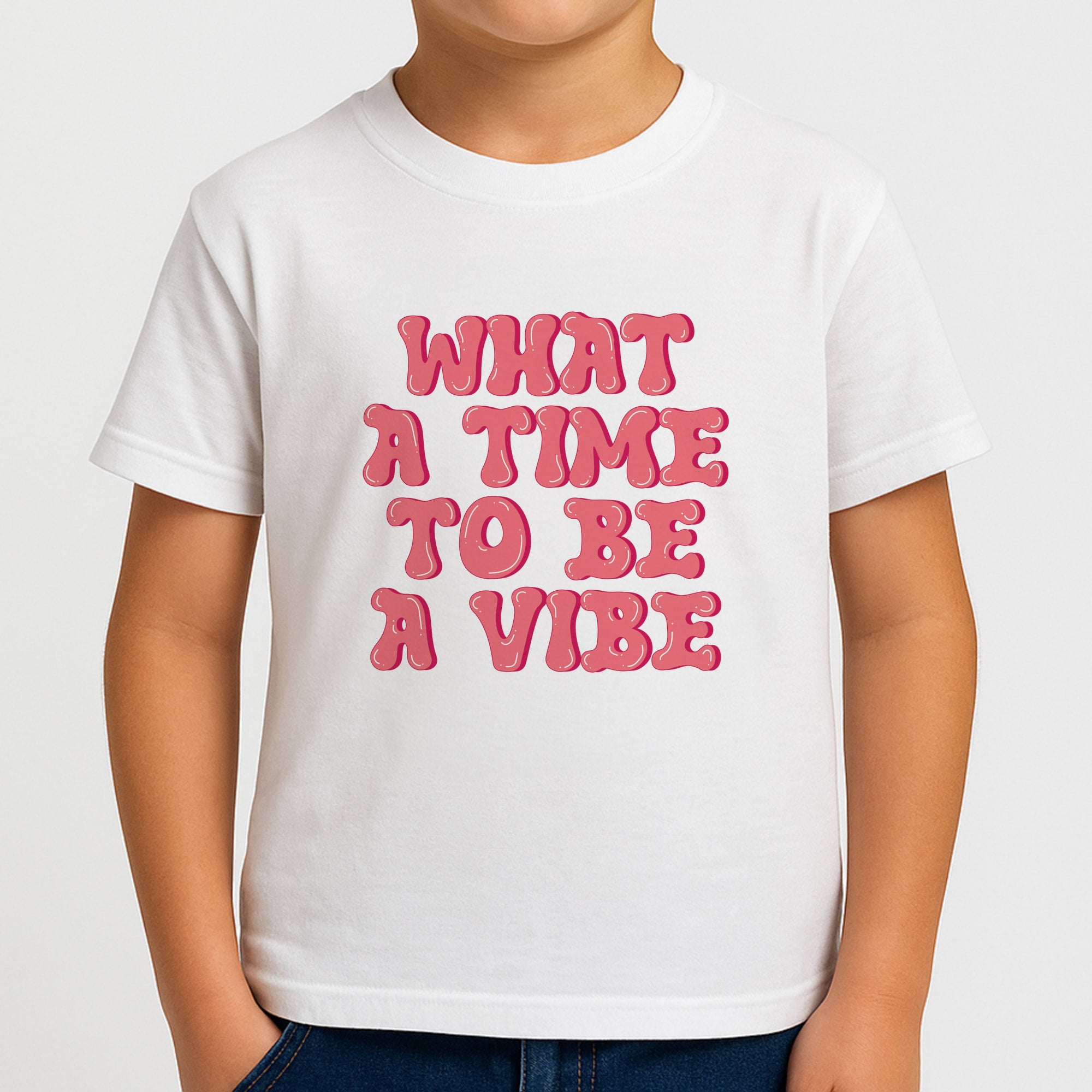 What A Time To Be A Vibe - Aesthetic Quote Boys T-Shirt