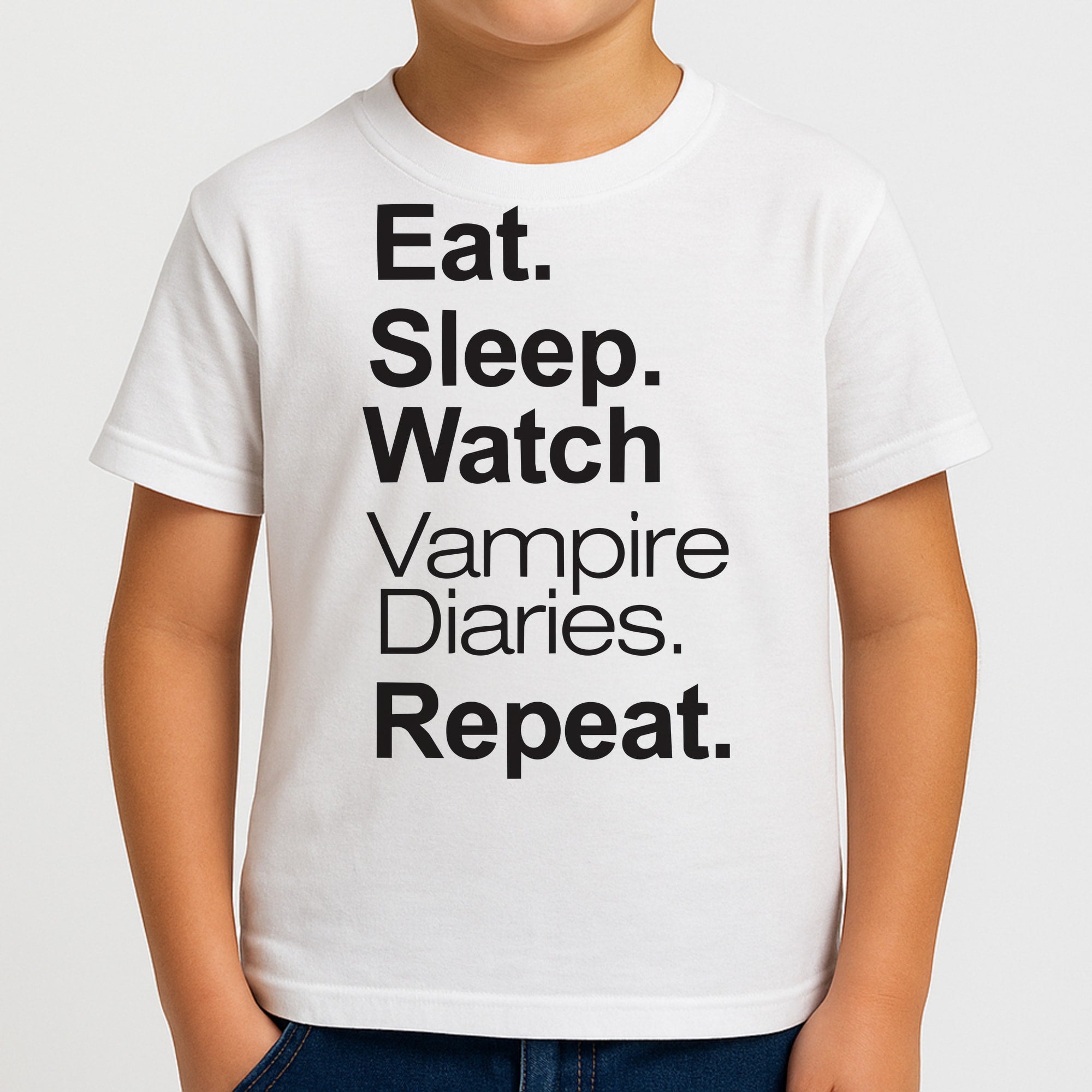 Eat Sleep Watch VPD Repeat Kids T-Shirt