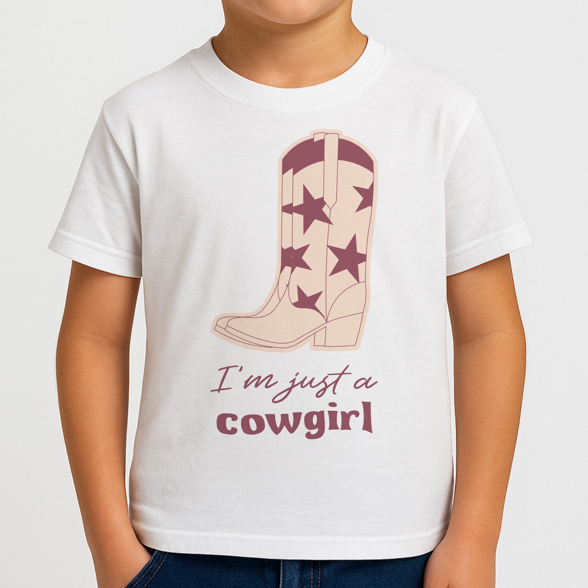I'm Just A Cowgirl Boys T-Shirt