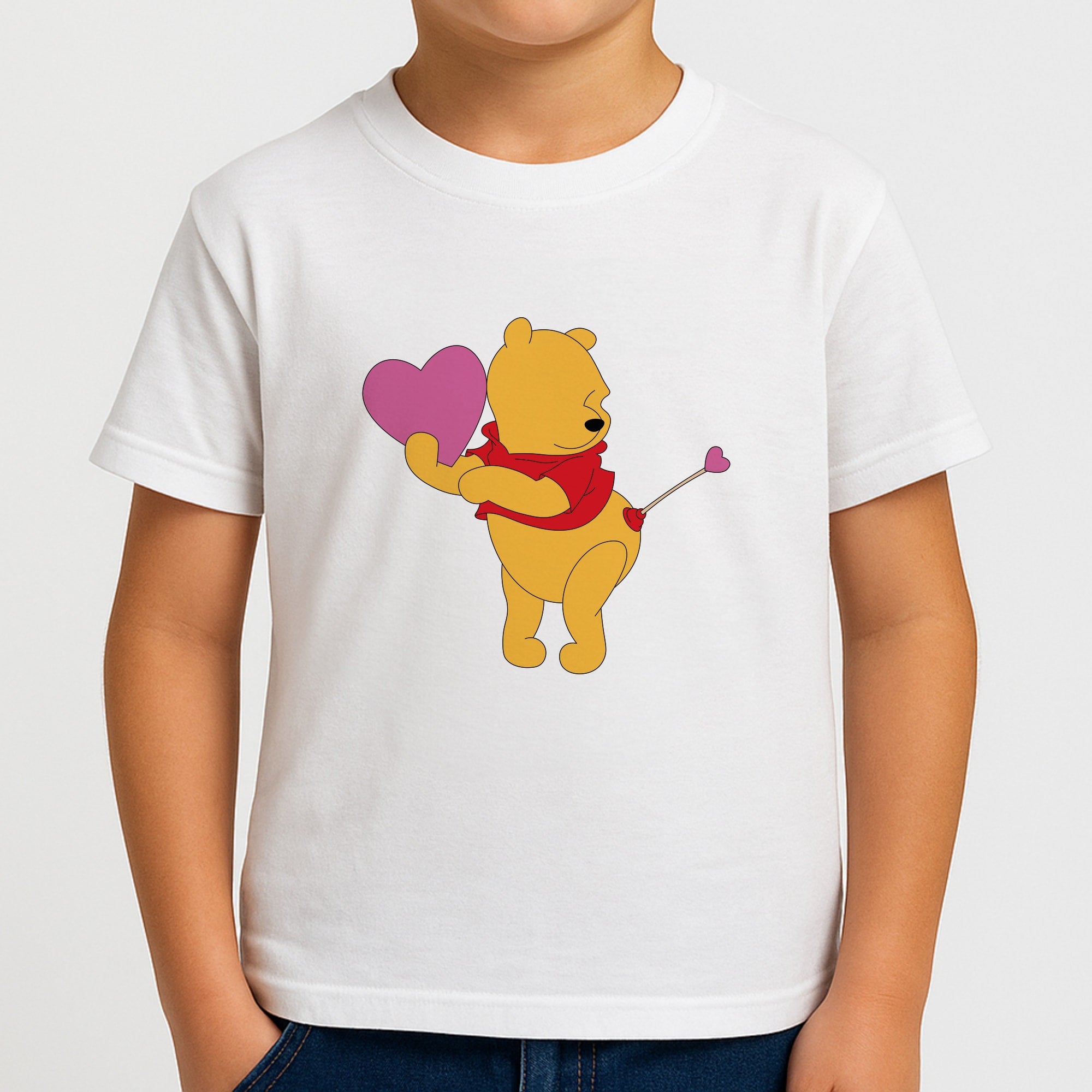 Cupid Pooh Valentine's Boys T-Shirt