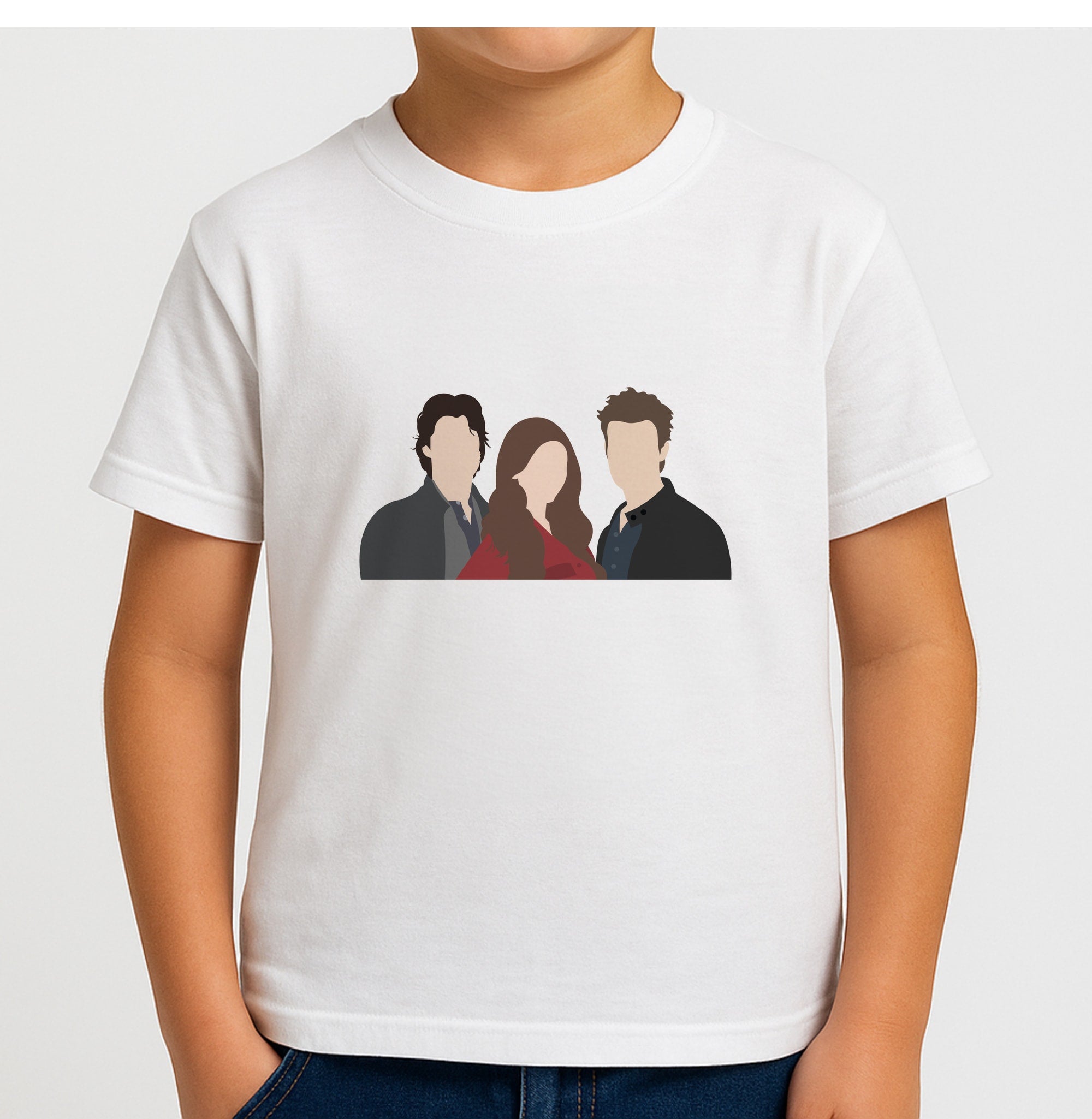 Elena, Damon And Stefan - VD Boys T-Shirt