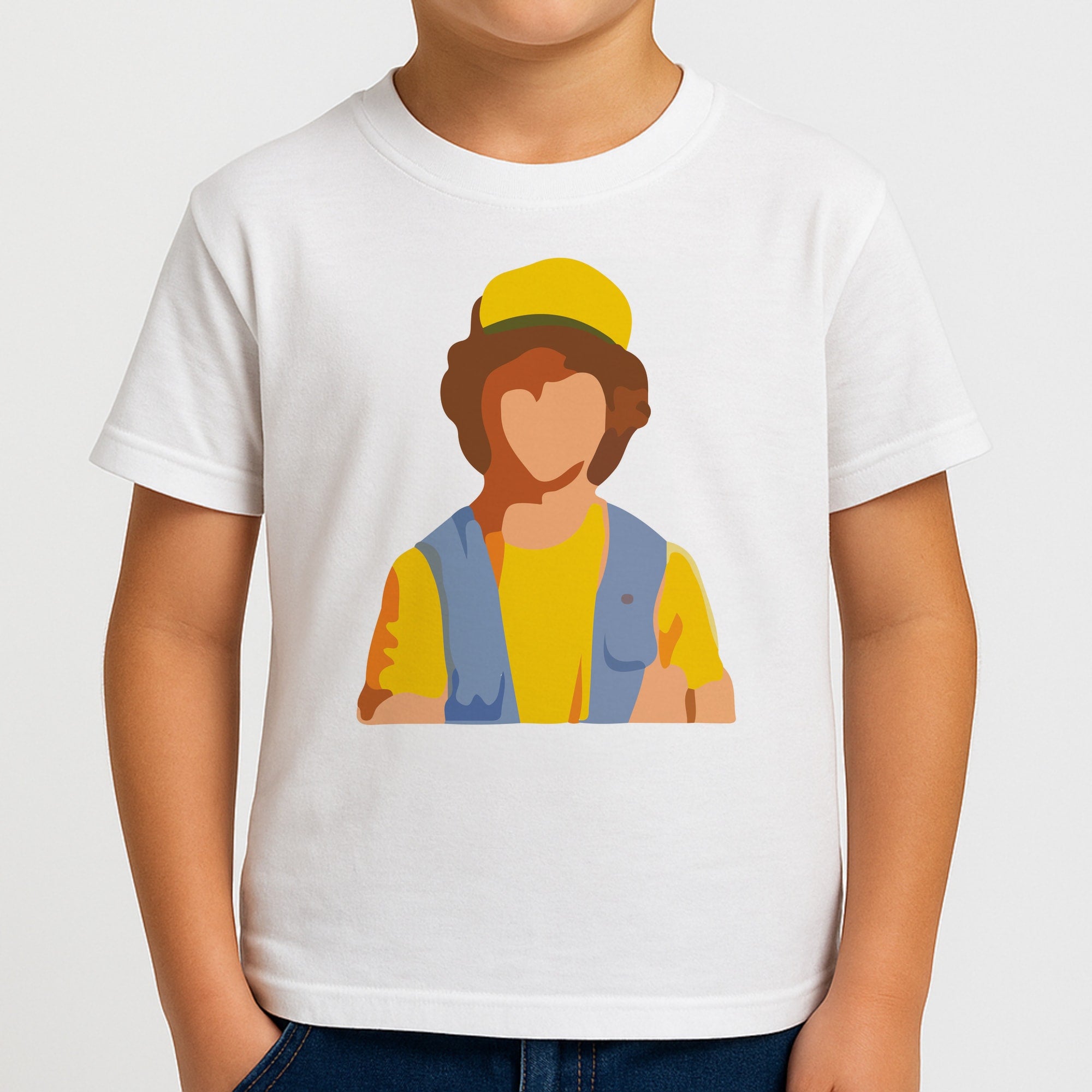 Faceless Dustin - Stranger Things Kids T-Shirt