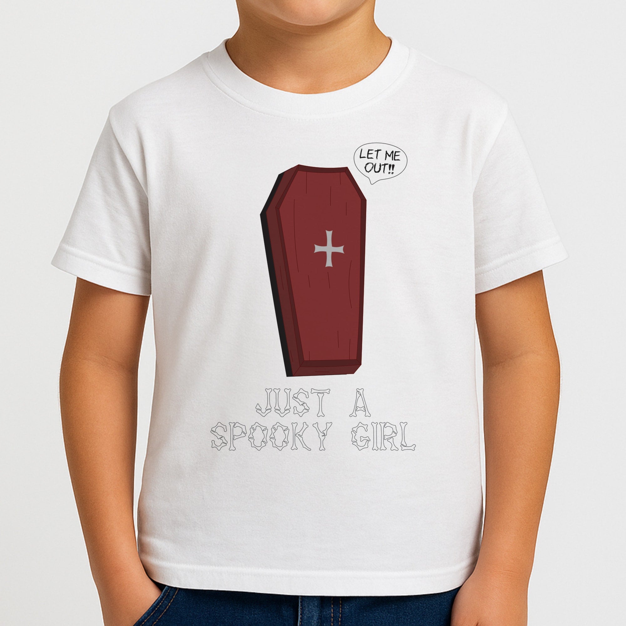Just A Spooky Girl Boys T-Shirt