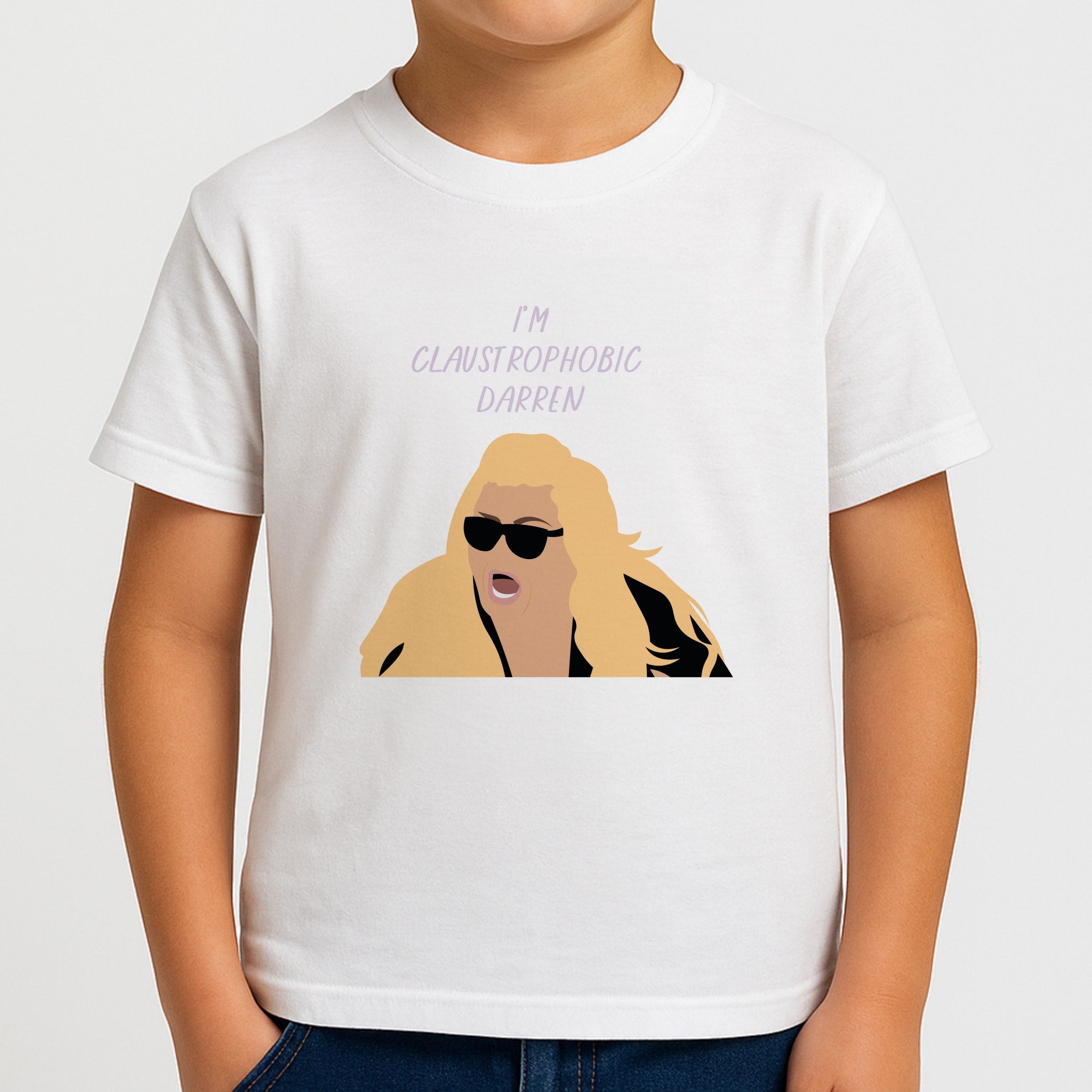 I'm Claustrophobic Darren - British Pop Culture Kids T-Shirt