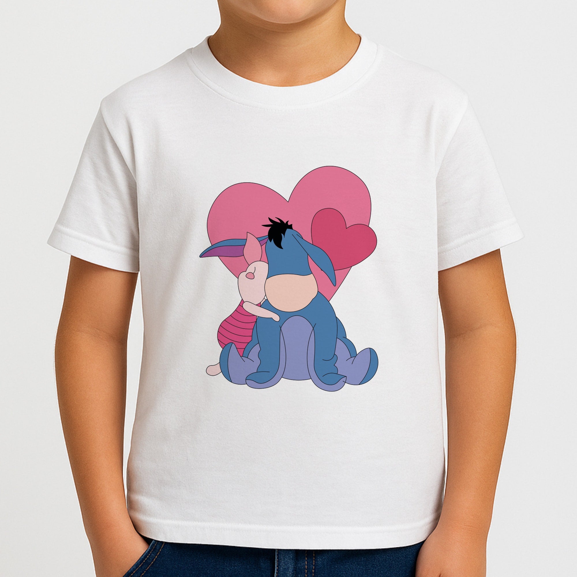 Donkey and Pig Valentine's Boys T-Shirt