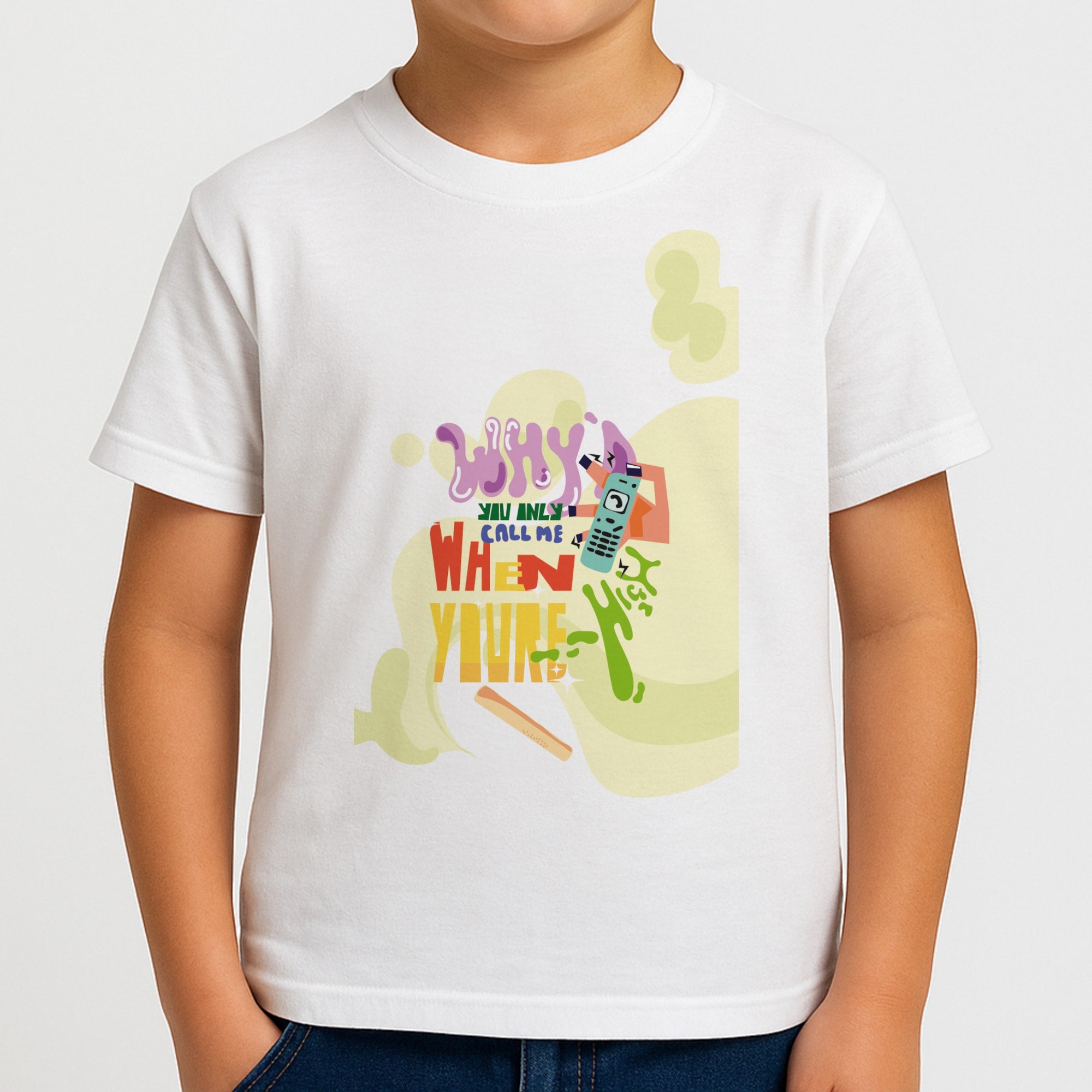 Why'd you only call me when you're high - Arctic Monkeys Boys T-Shirt