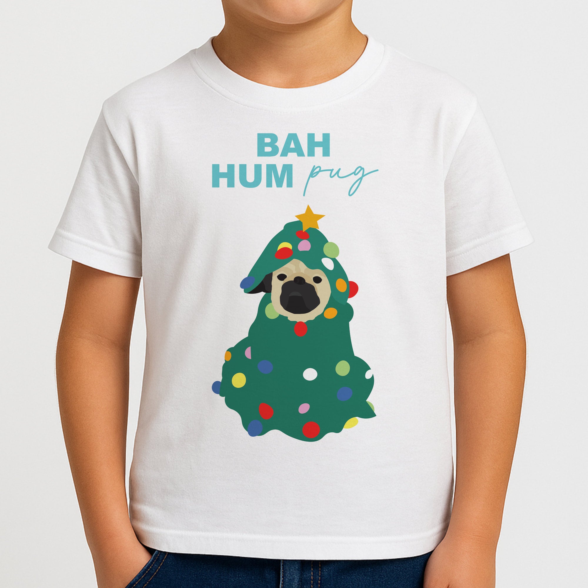Bah Hum Pug Boys T-Shirt