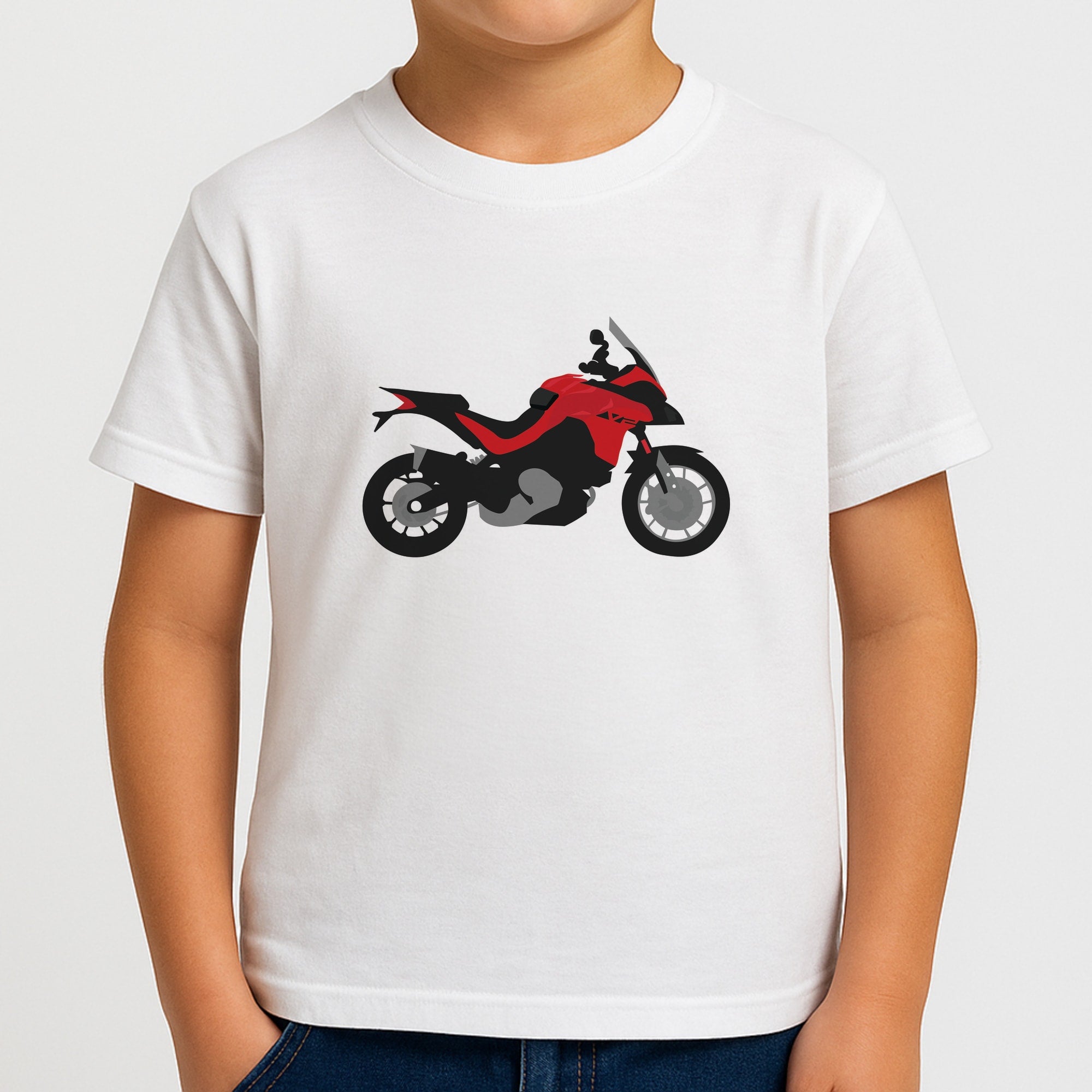 Red Motorbike - Motorbike Boys T-Shirt