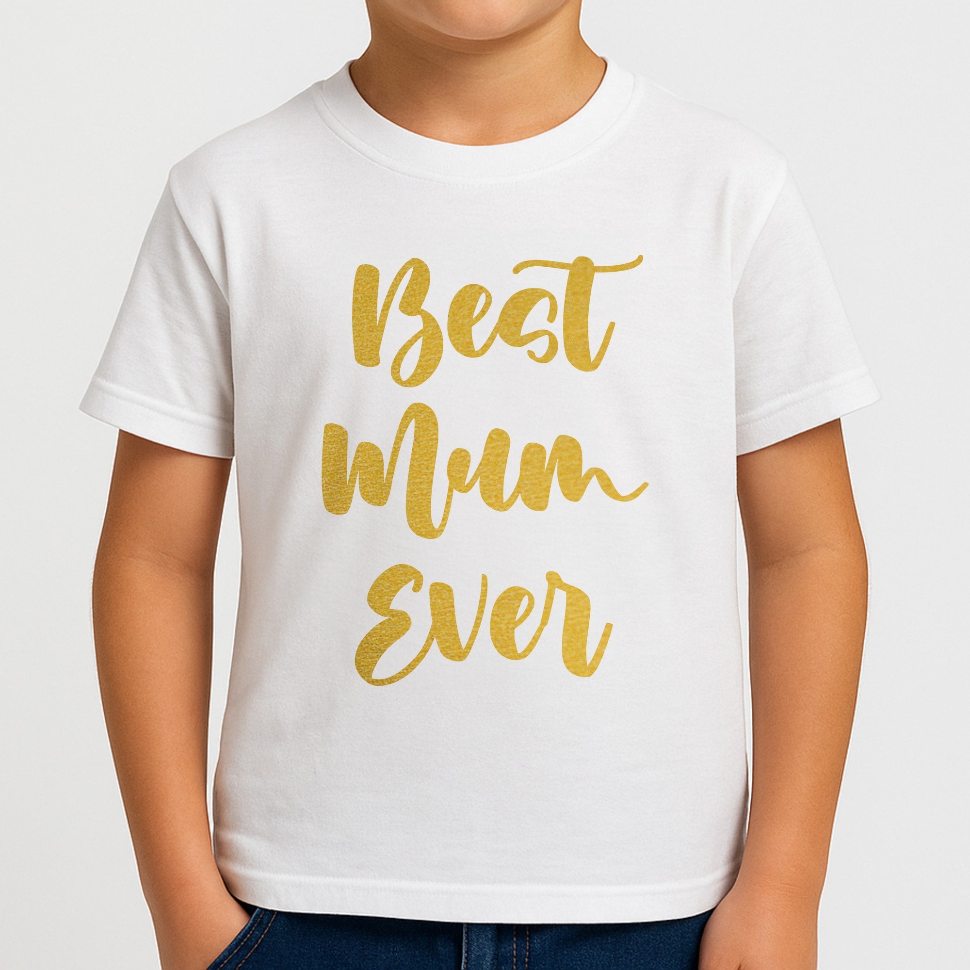 Golden Best Mum Ever Boys T-Shirt